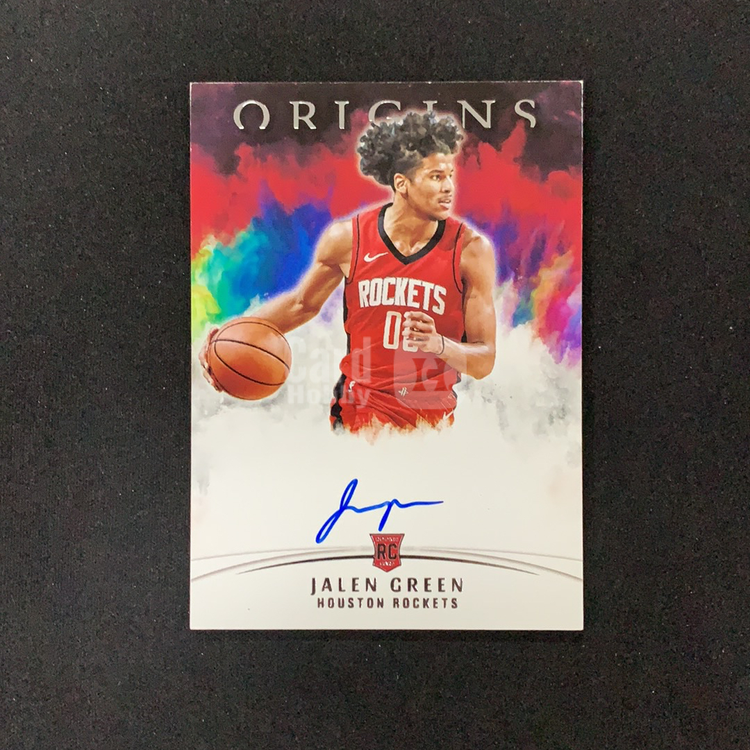 2021-22 Panini Origins Jalen Green RC 【SC拍卖】起源 新秀 火箭 杰伦格林 卡签 签字 瑕疵如图收藏必备(fly)