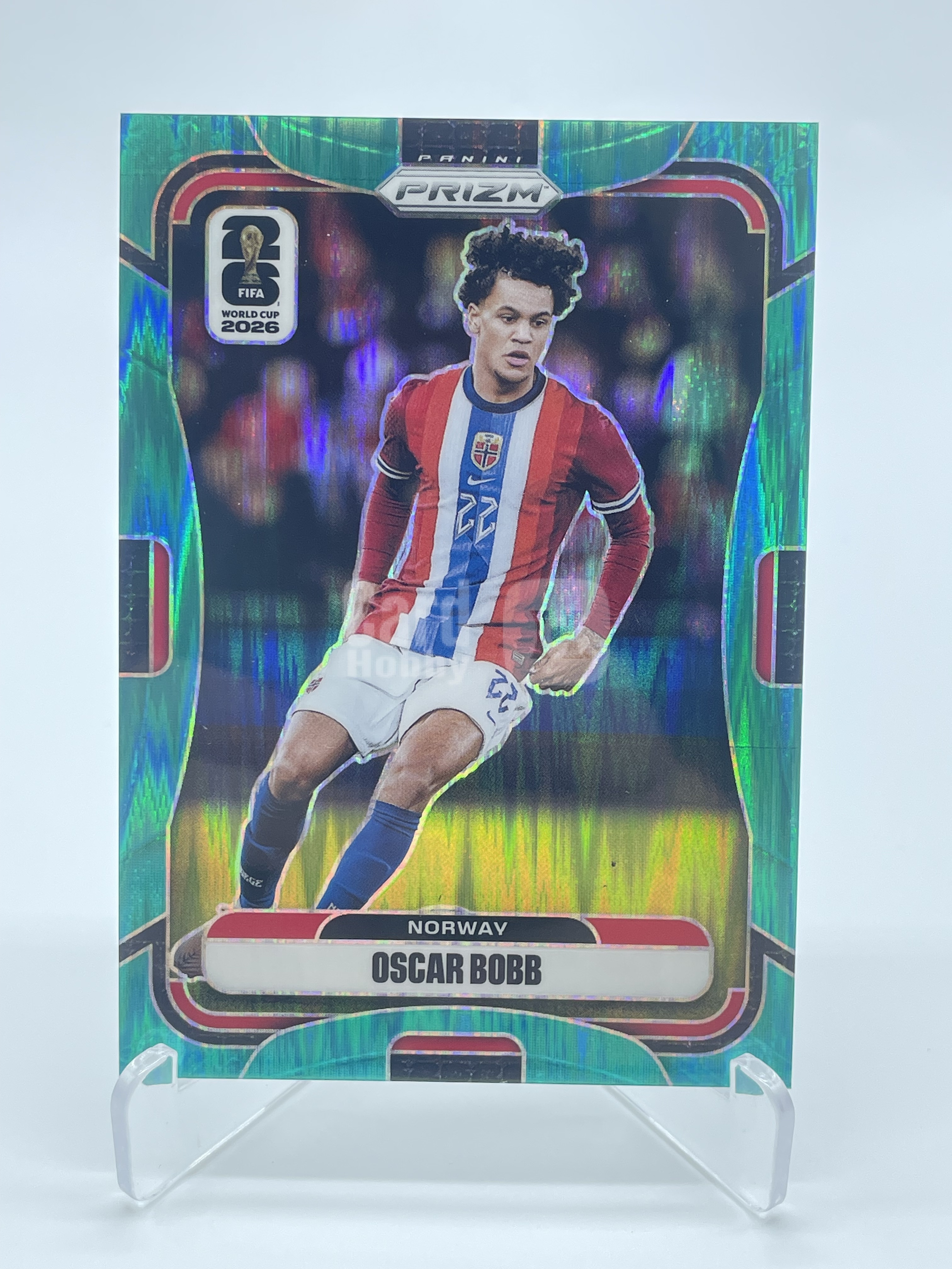 2026 Panini Prizm FIFA World Oscar Bobb【Simple 还没】世界杯 PZ 挪威 奥斯卡 鲍勃 225编 绿折 熔岩折 卡品如图 专收必备