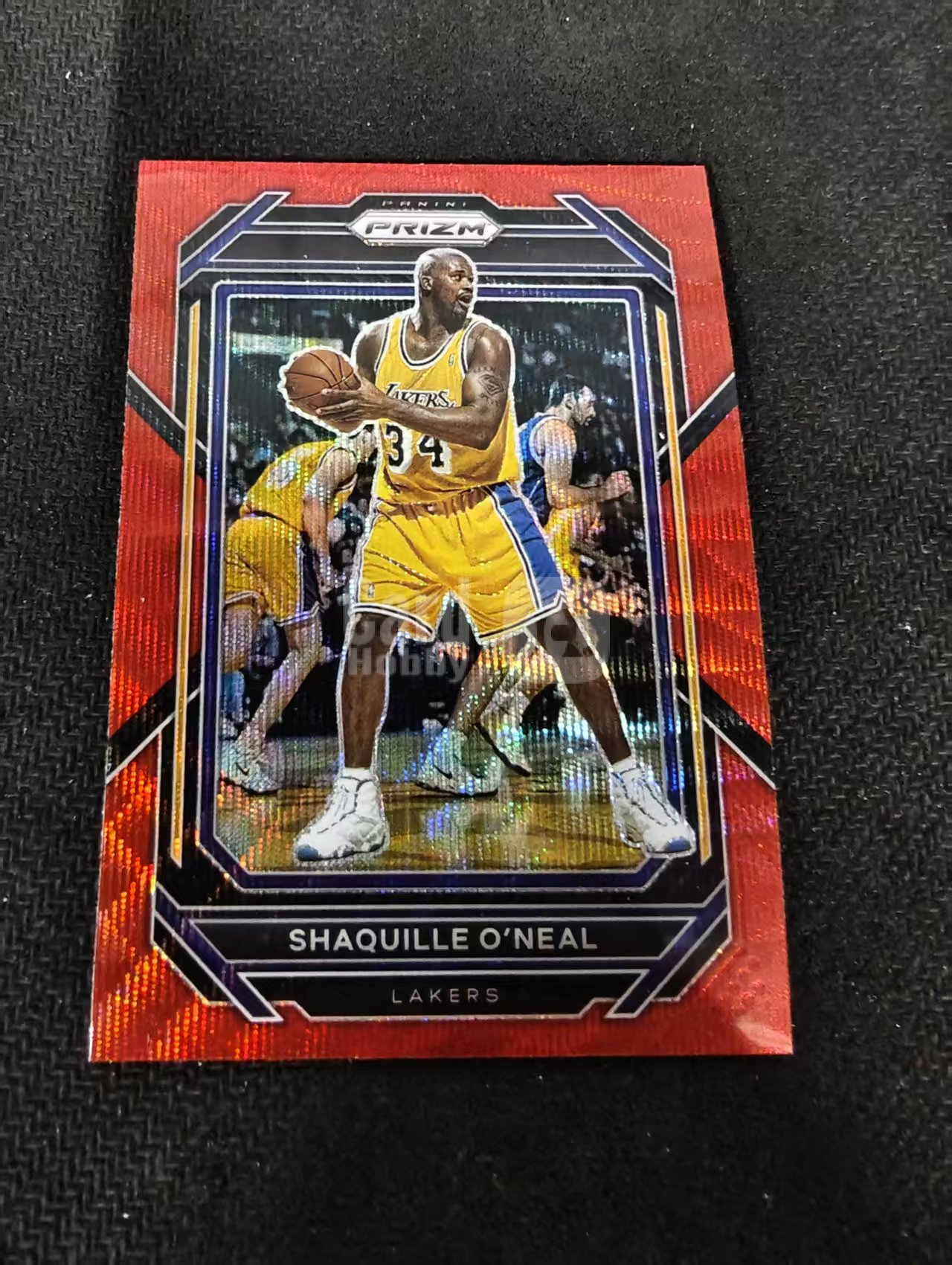 2022-23 Panini Prizm Shaquille O'Neal PZ 奥尼尔 沙奎尔 湖人 红波纹 PZ 划痕 边角瑕疵 #297