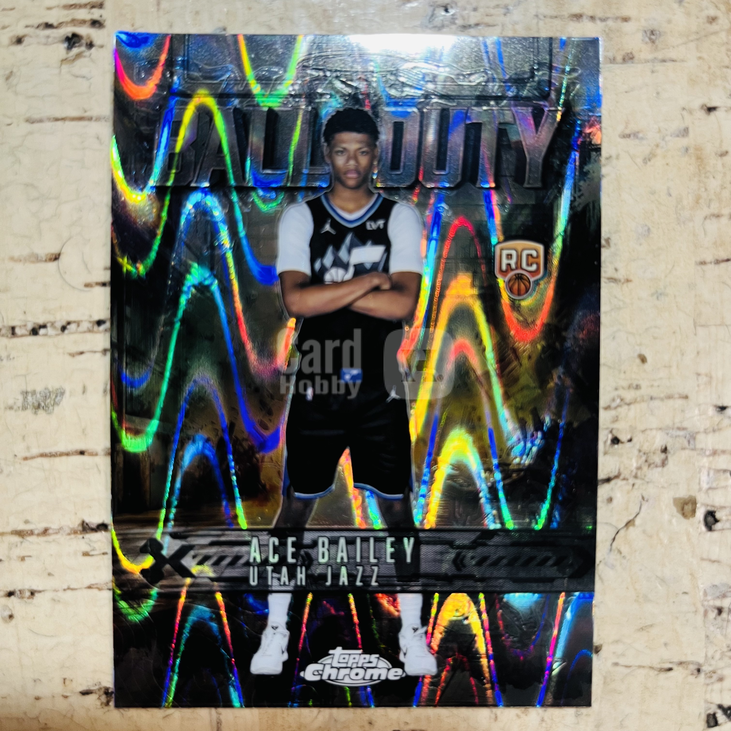 2025-26 Topps Chrome ACE Bailey RC 新秀 爵士 艾斯 贝利 熔岩折 变形虫折 ball of duty 篮球使命 特卡【小卡迷拍卖 可累积半年】
