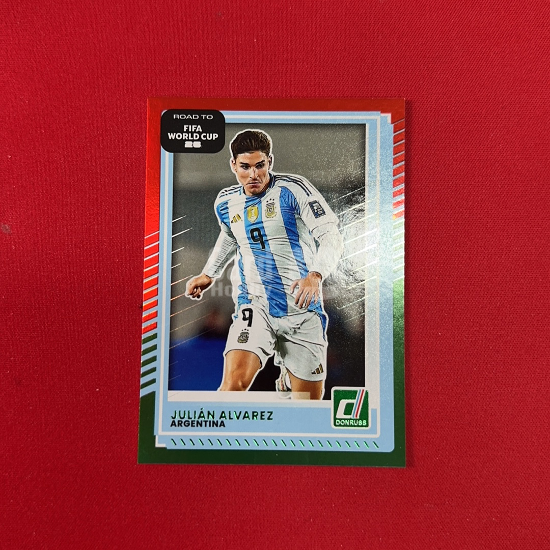 【四喜代拍】2025-26 Panini Donruss 世界杯 杜蕾斯 Julian Alvarez 阿根廷 阿尔瓦雷斯 小蜘蛛 2三色折特卡 卡品如图(polo)