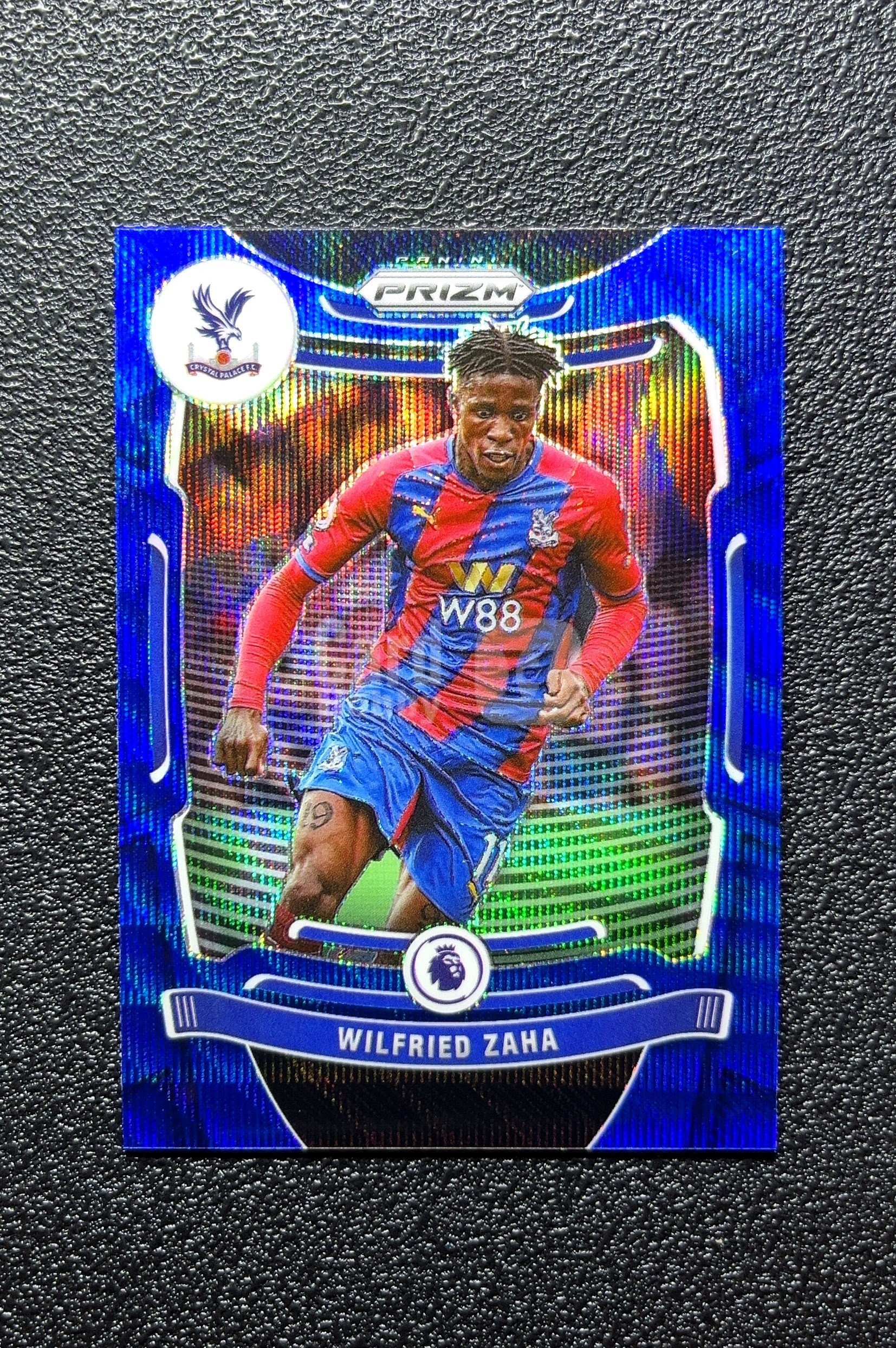 【小白1%代卖】2021-22 Panini Prizm Wilfried Zaha 威尔弗里德·扎哈 蓝波纹折 折射 卡品如图 高价值 #297 Crystal Palace 水晶宫 0803