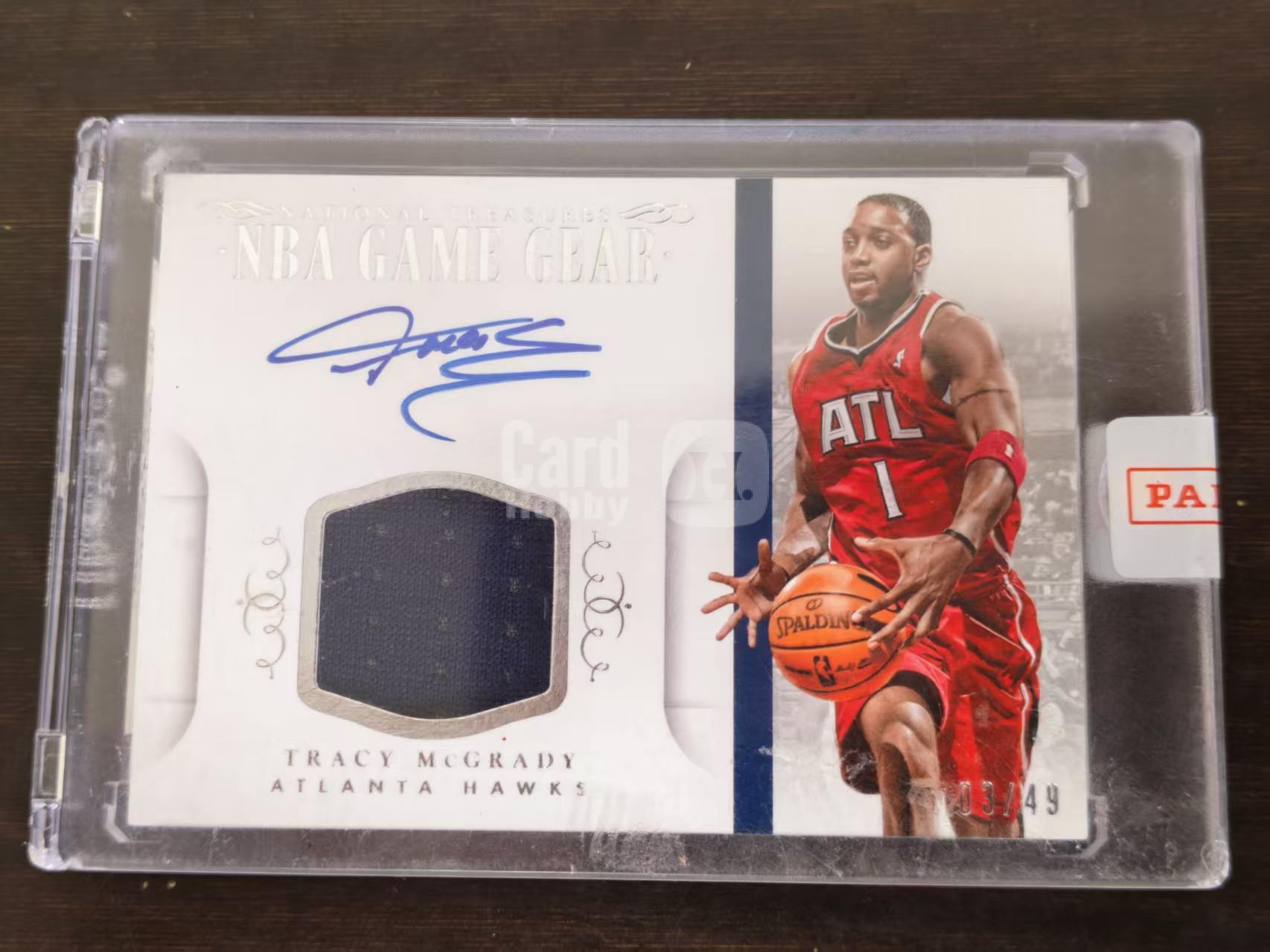 2014-15 Panini National Treasures Tracy McGrady 【肥猫代卖】Z05N 国宝 老鹰 特雷西 麦克格雷迪 麦迪 签字 卡签 球衣物料 49编 原封砖