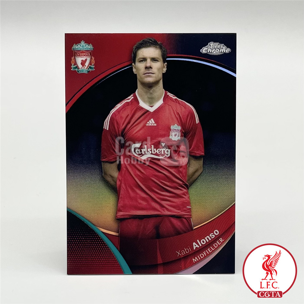 【CGTA /10】2023-24 Topps Chrome Liverpool LFC 利物浦 哈维阿隆索 02/10编 黑折base #47 轻印如图 西班牙 切尔西 皇马 拜仁 Xabi Alonso 越秀山2658082 #Atm#