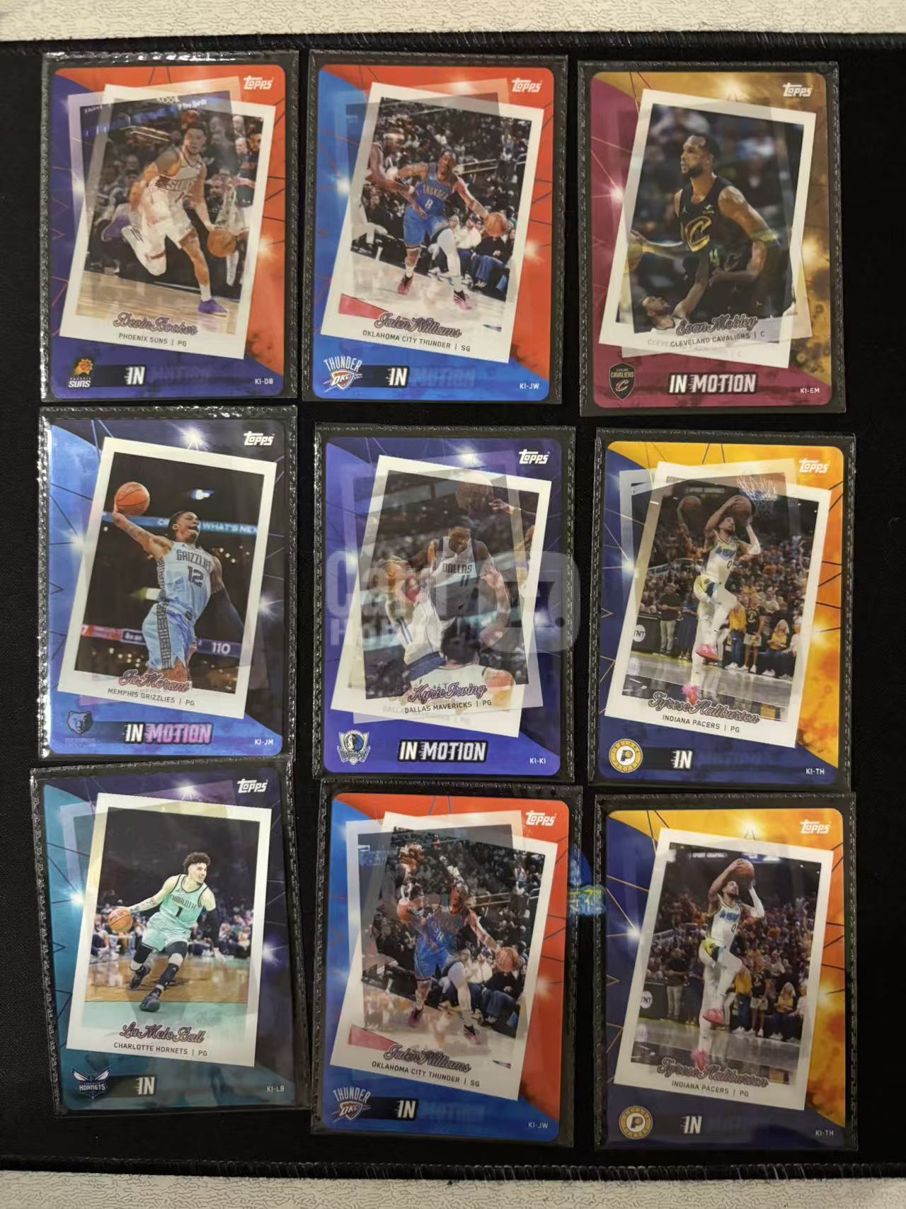 【星辰】TOPPS 2025 match attax 游戏版 3D 光栅 IN MOTION 布克 老八 莫布利 莫兰特 欧文 哈利伯顿 三球 鲍尔 LOT 原封膜