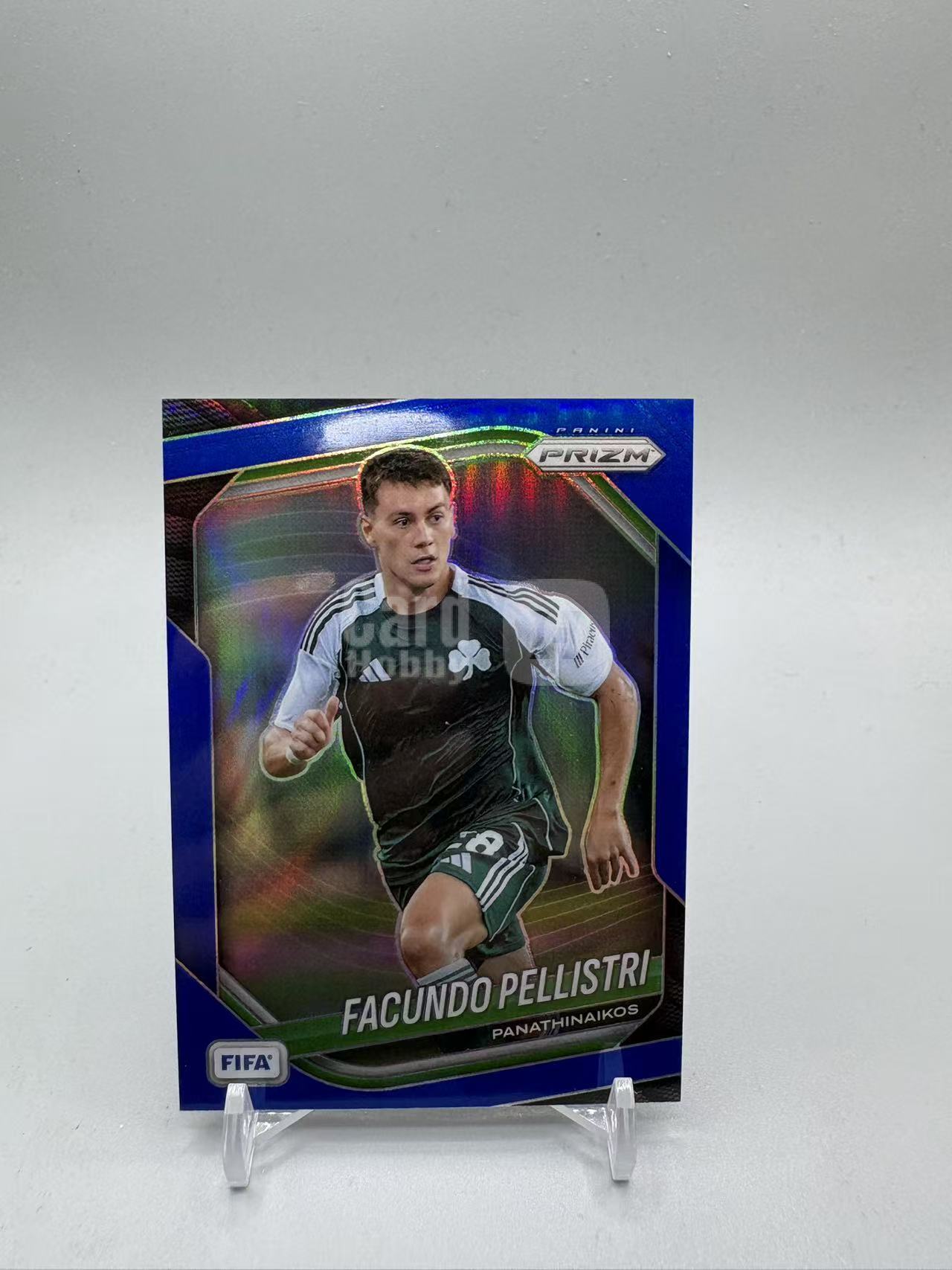 2025-26 Panini Prizm Facundo Pellistri 【灰灰代拍】全新 FIFA PZ 帕纳辛奈科斯 佩里斯特里 蓝折 199编 焱