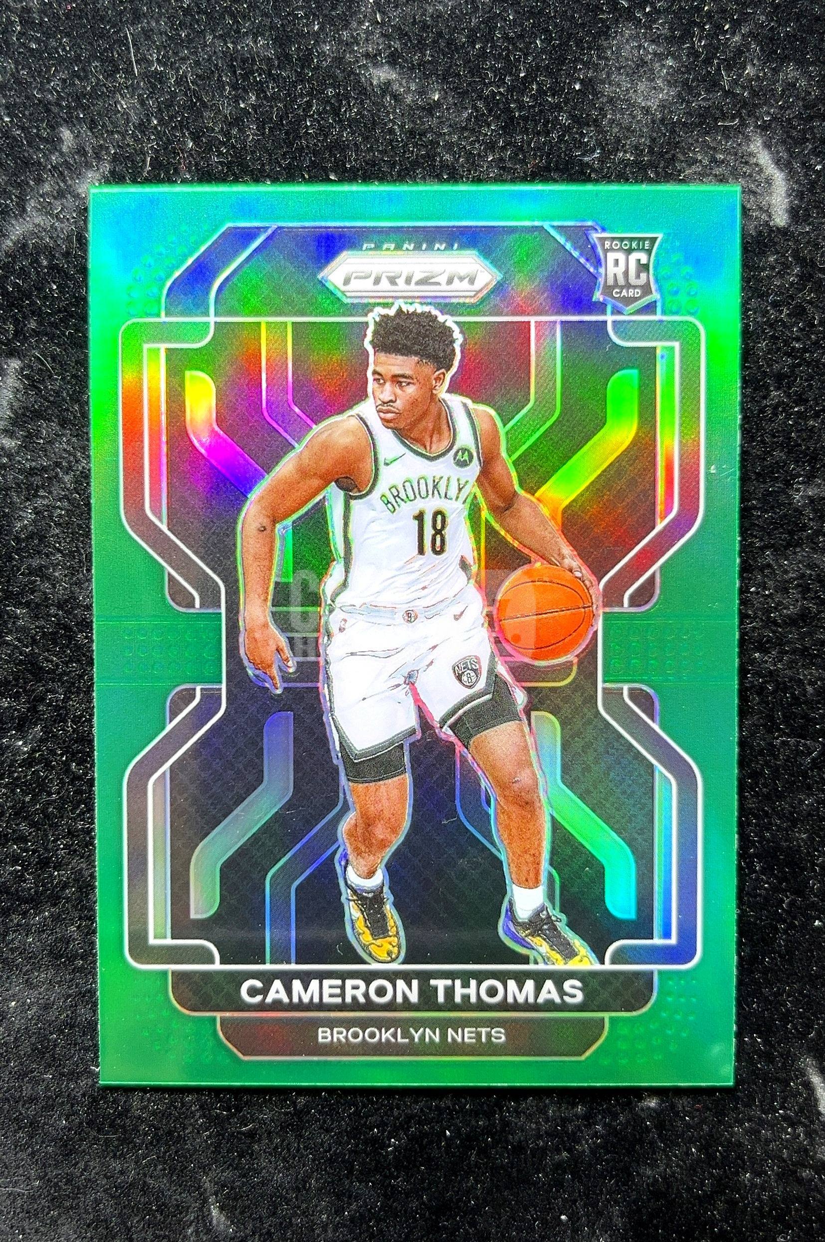 【小白1%代卖】2021 Panini Prizm Rookie RC Card 新秀卡 Cameron Thomas 卡梅伦·托马斯 绿折 折射 新秀 RC 卡品如图 高价值 #297 0702