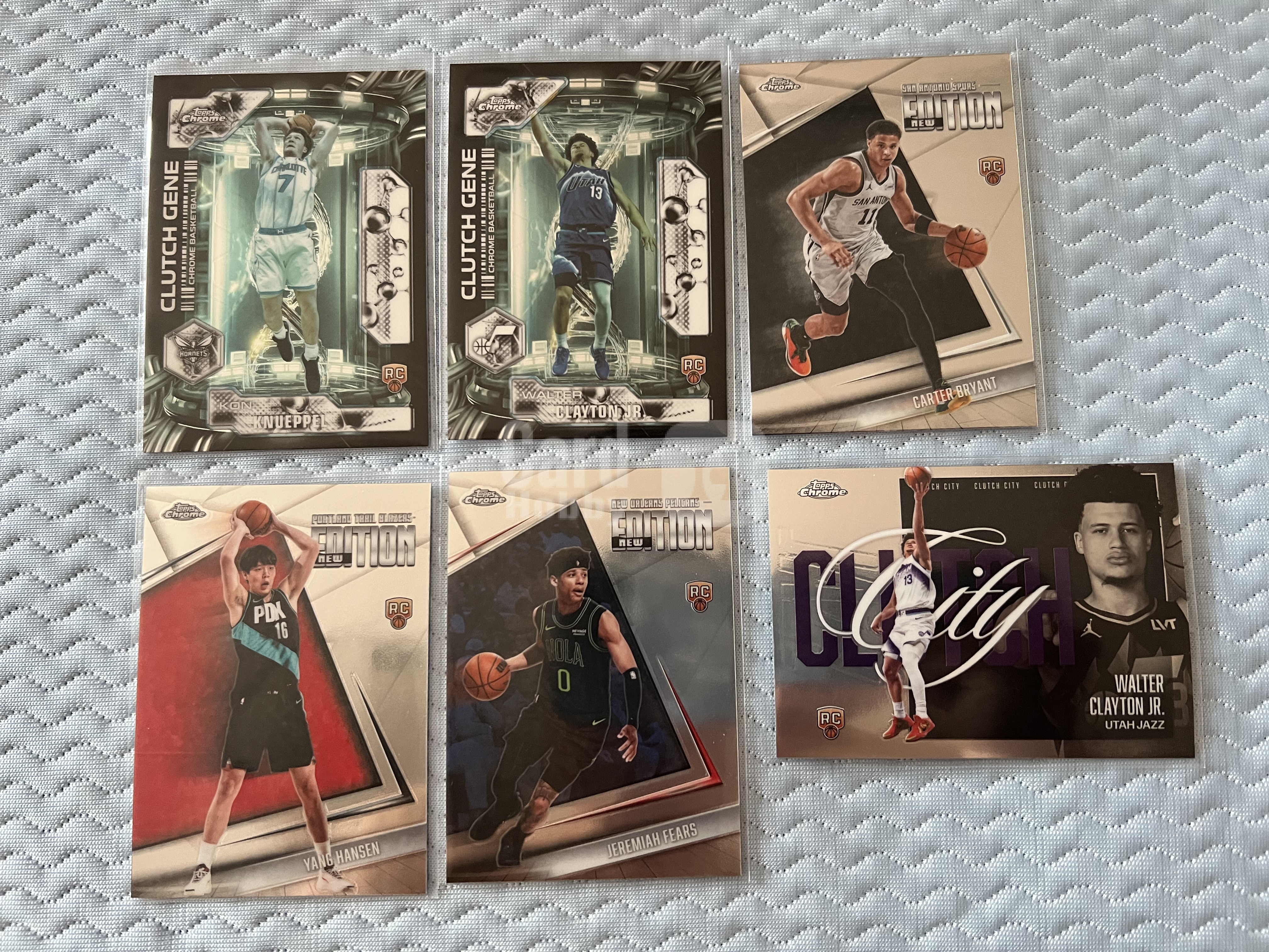 2026 Topps chrome UPD 多人 6张 新秀RC 多版 特卡 打包!!杨瀚森 菲尔斯 康克努佩尔 克莱顿!!按需购买!!凑套必备!!