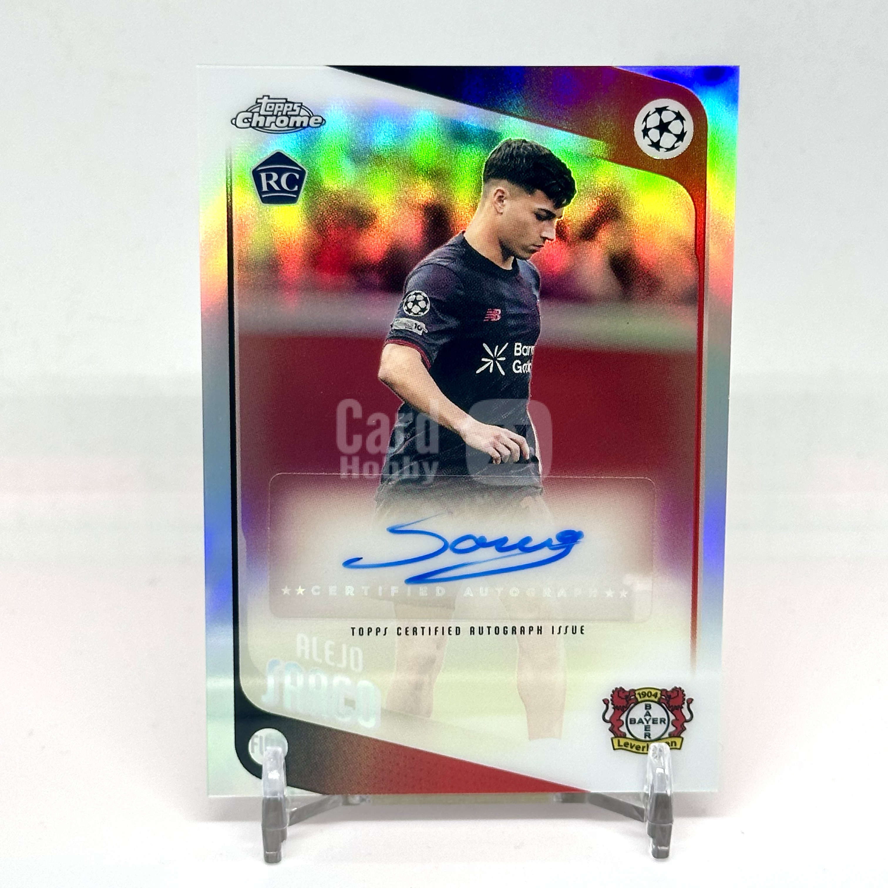 2526 Topps Chrome Leverkusen Alejo Sarco RC Base Auto 银折签字 萨尔科 新秀 勒沃库森 欧冠【芥末-阿玮/陈】