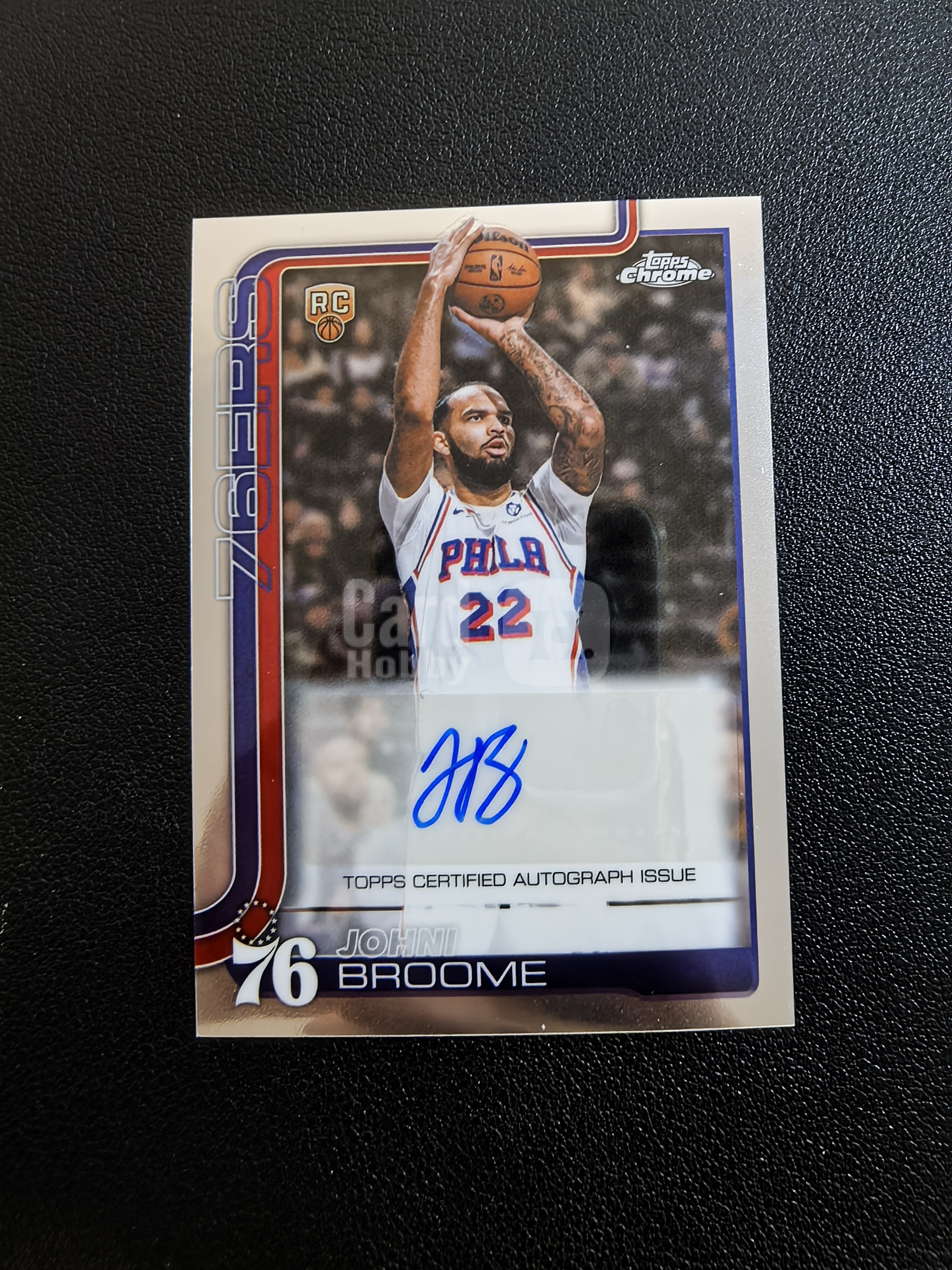 2025-26 Topps Chrome Update Johni Broome RC 76人 约翰尼布鲁姆 新秀RC 签字 贴签 实卡精美 卡品如图 七哥