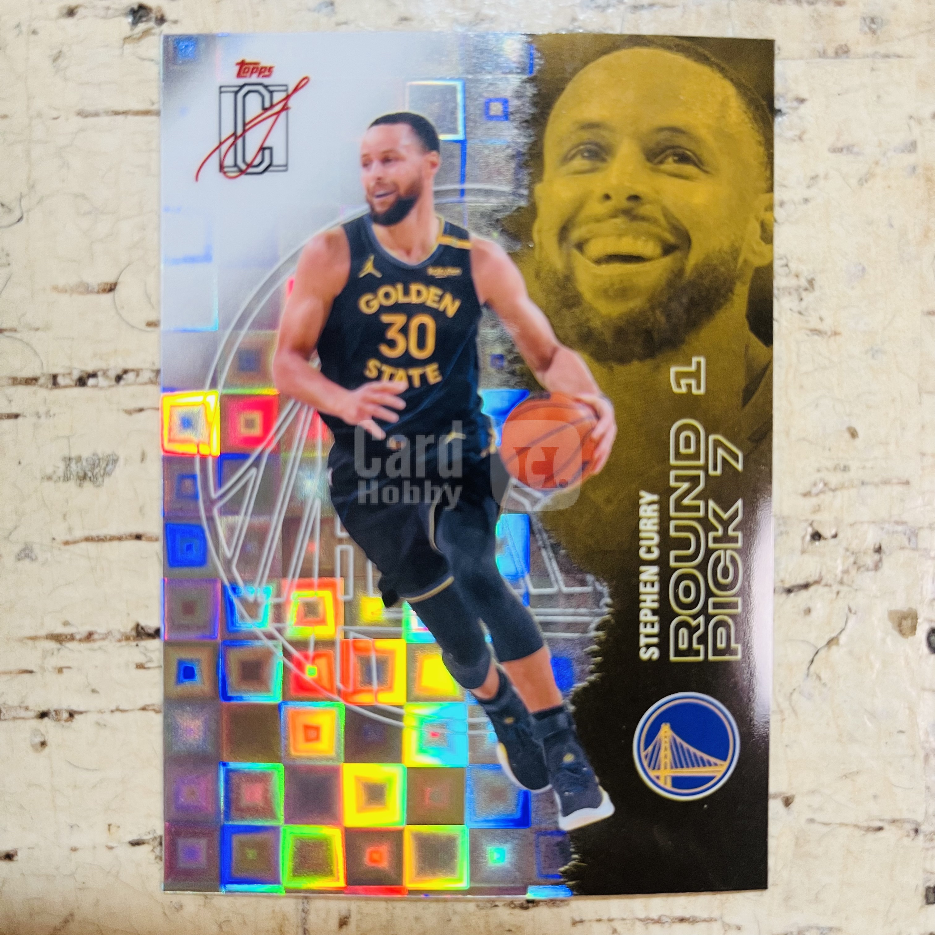 2025-26 Topps Signature Class Stephen Curry 勇士 斯蒂芬 库里 潘多拉折 格子折 第1张 稀有折射 凑彩虹必备【小卡迷拍卖 可累积半年】
