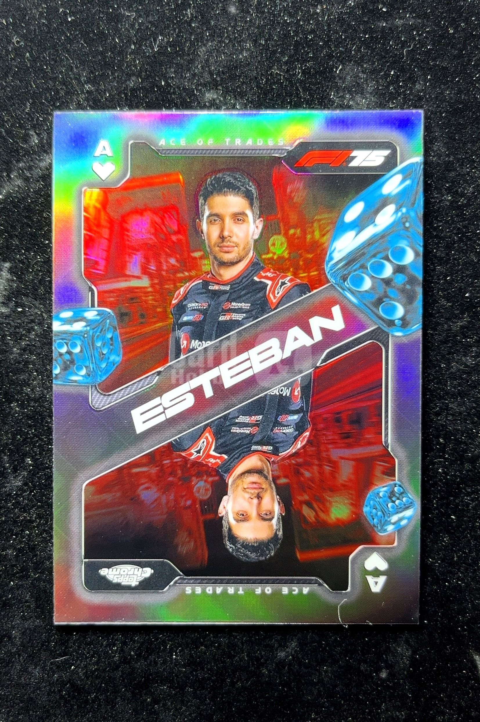 【小白1%代卖】2025 Topps Chrome 扑克牌特卡 Esteban Ocon 埃斯特班·奥康 银折 折射 卡品如图 高价值 #SCA-B MoneyGram Haas F1 0629