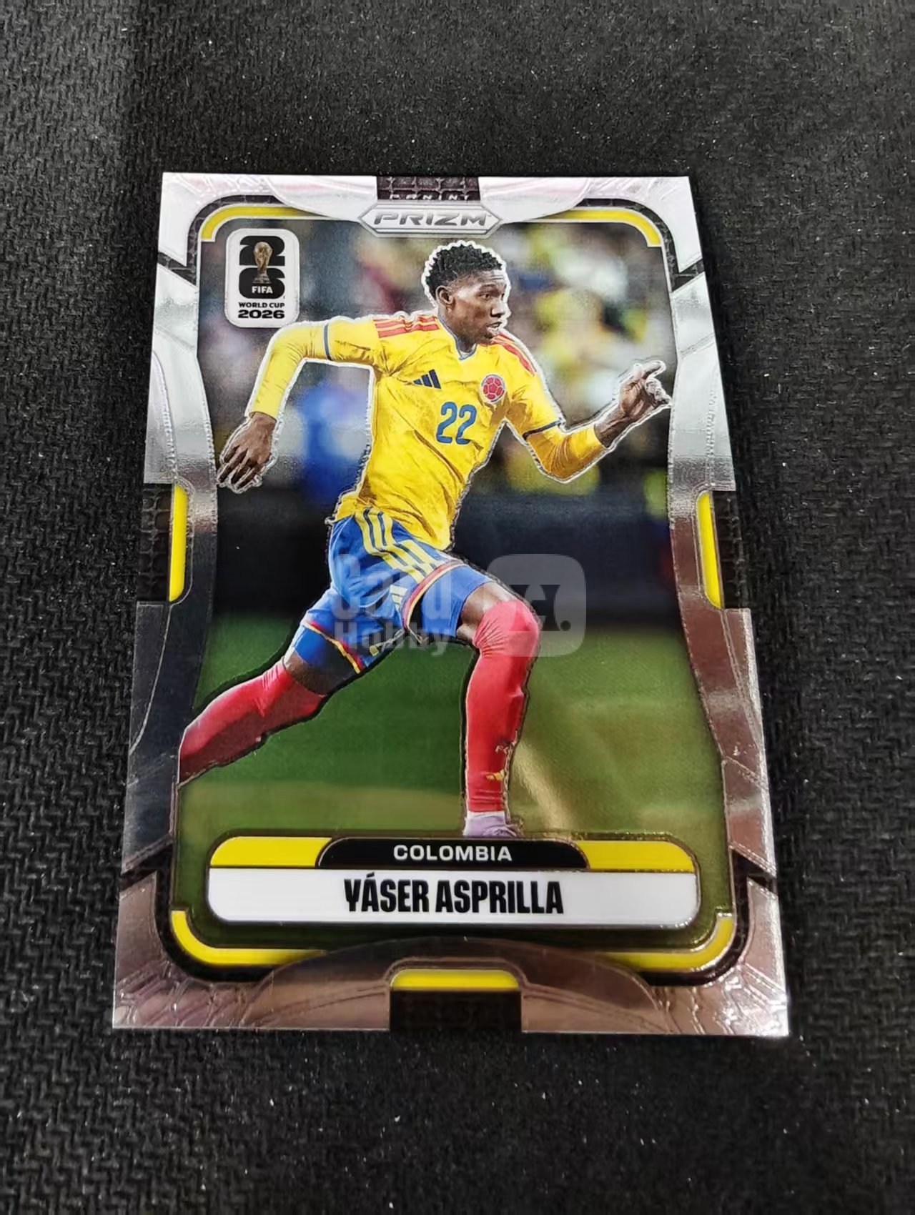 2026 Panini World Cup Prizm Yaser Asprilla 哥伦比亚 赫罗纳 阿斯普里亚 PZ世界杯 划痕 边角瑕疵#191