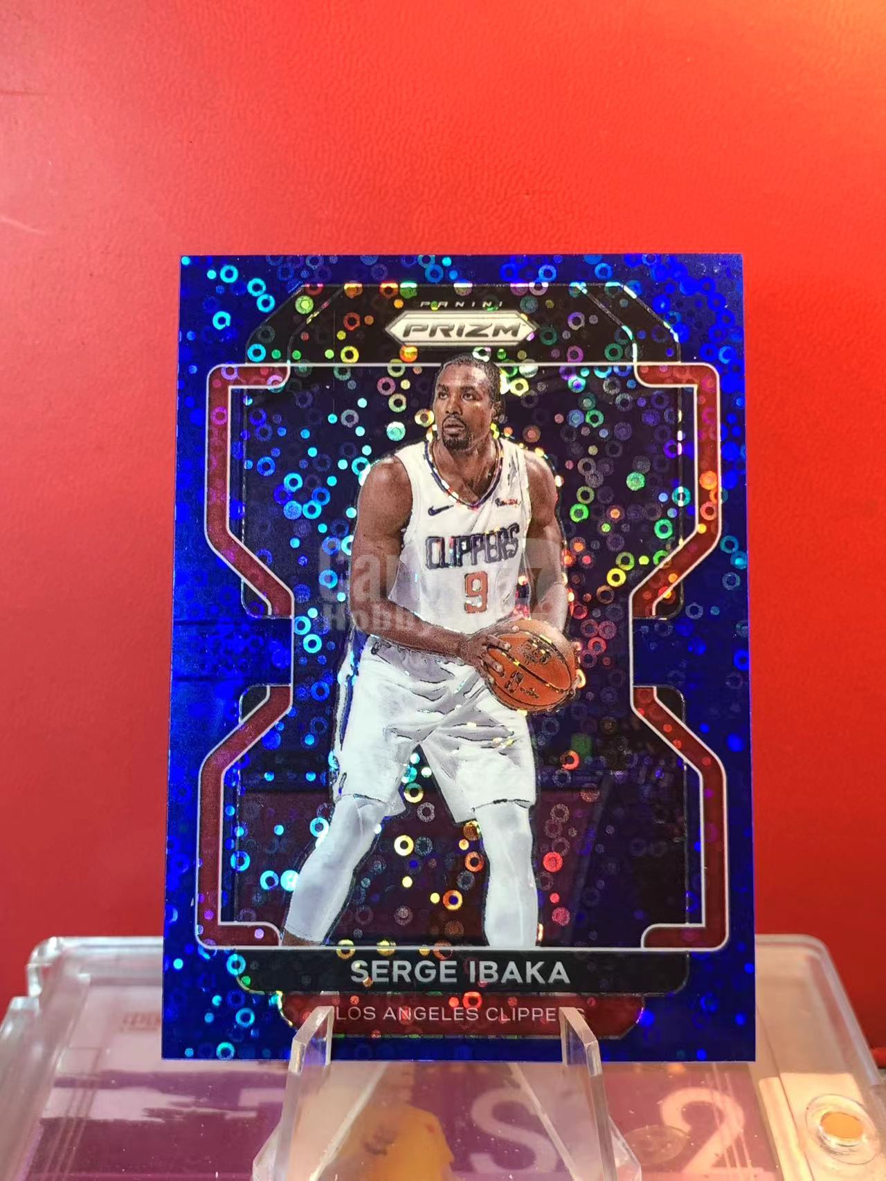 (詹叔代拍) 2021-22 Panini Prizm Serge Ibaka 折射 特卡 蓝泡泡折 033/150编 顺丰寄付 泰山