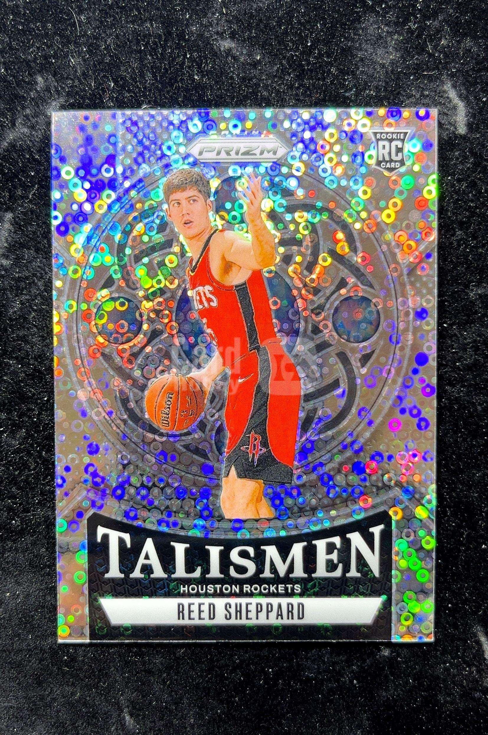 【小白1%代卖】2024 Panini Prizm Talismen 塔利斯曼 Reed Sheppard 里德·谢帕德 银折 折射 新秀 RC 卡品如图 高价值 #2 Houston 0702
