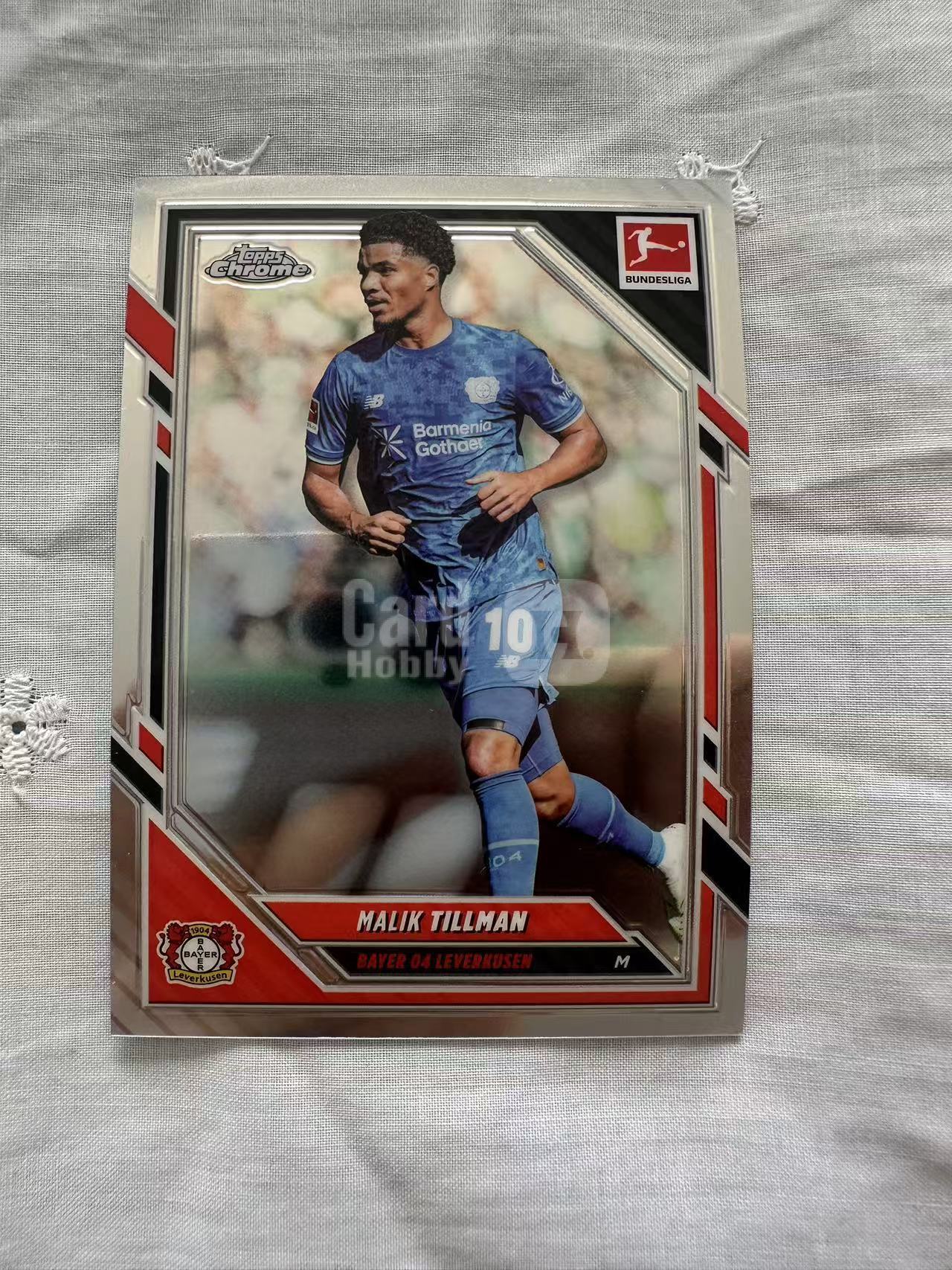 2026 TOPPS CHROME 德甲  美国 拜仁慕尼黑 格拉斯哥流浪者 埃因霍温 勒沃库森 马利克 蒂尔曼 MALIK TILLMAN base 蒽蒽