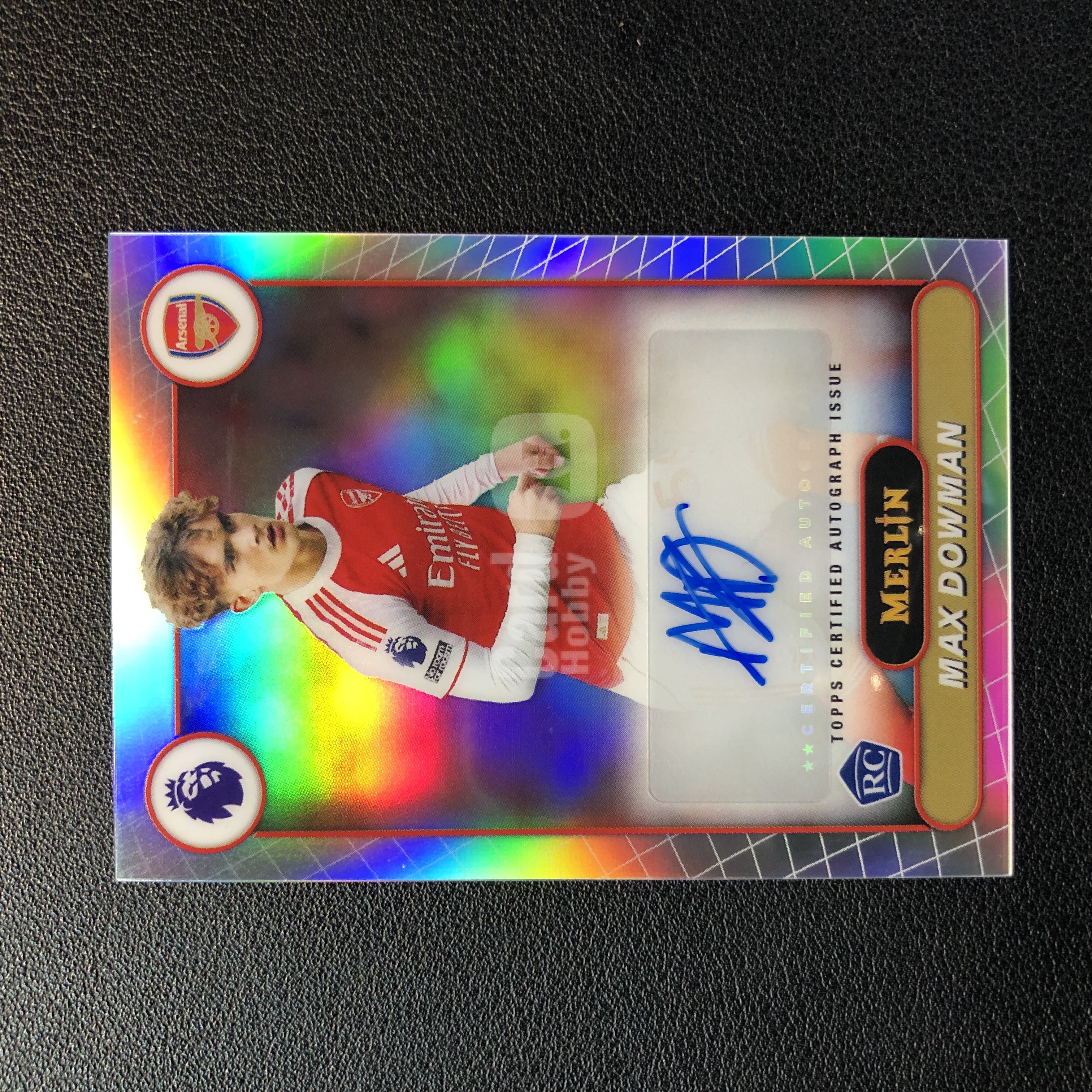 2025-26 Topps Merlin Max Dowman RC 马克斯 道曼 银折签 签字 阿森纳 英格兰 RC新秀 英超 梅林 瑕疵如图