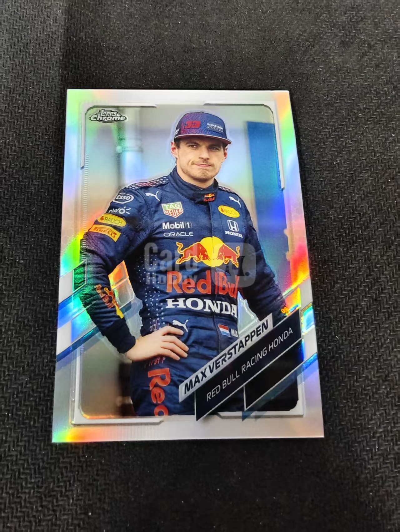 2021 Topps Chrome Max Verstappen F1 维斯塔潘 红牛 银折 划痕 边角瑕疵 #55