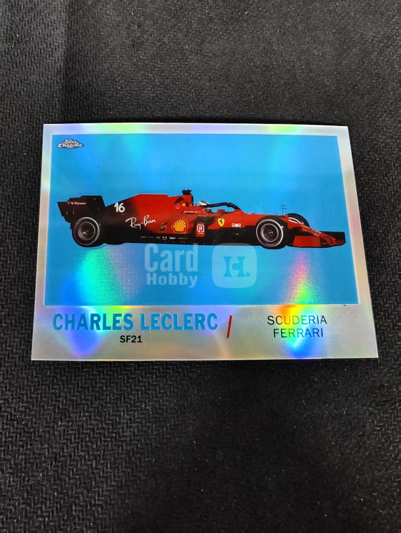 2021 Topps Chrome Charles Leclerc F1 法拉利 勒克莱尔 银折 F1 划痕 边角瑕疵 #CL