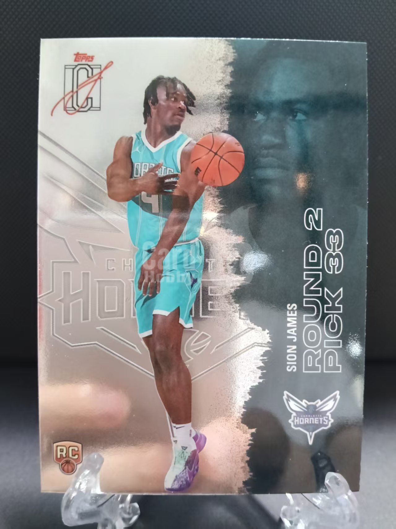 2026 Topps Signature Class Sion James RC 新秀年 选秀年 黄蜂 RC 希恩 詹姆斯 折射特卡 收藏版 卡品如图