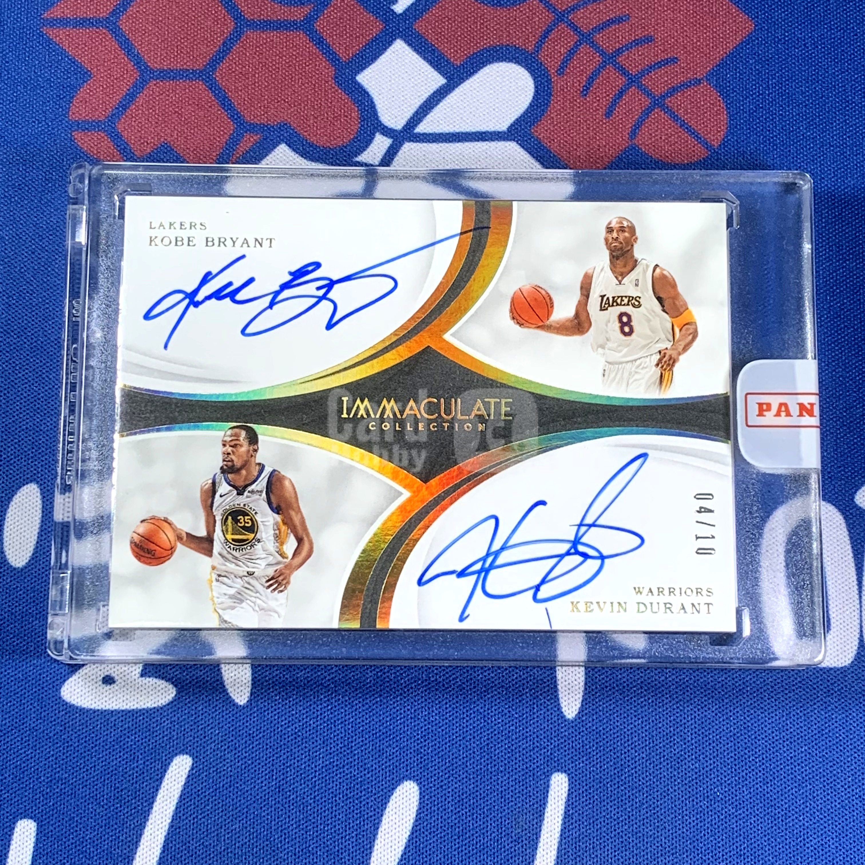 2018-19 Panini Immaculate Kobe Bryant Kevin Durant 【海宝】湖人 科比 勇士 KD 杜兰特 10编 无平行 双人签字卡 双签 卡签 顶级收藏【双神】
