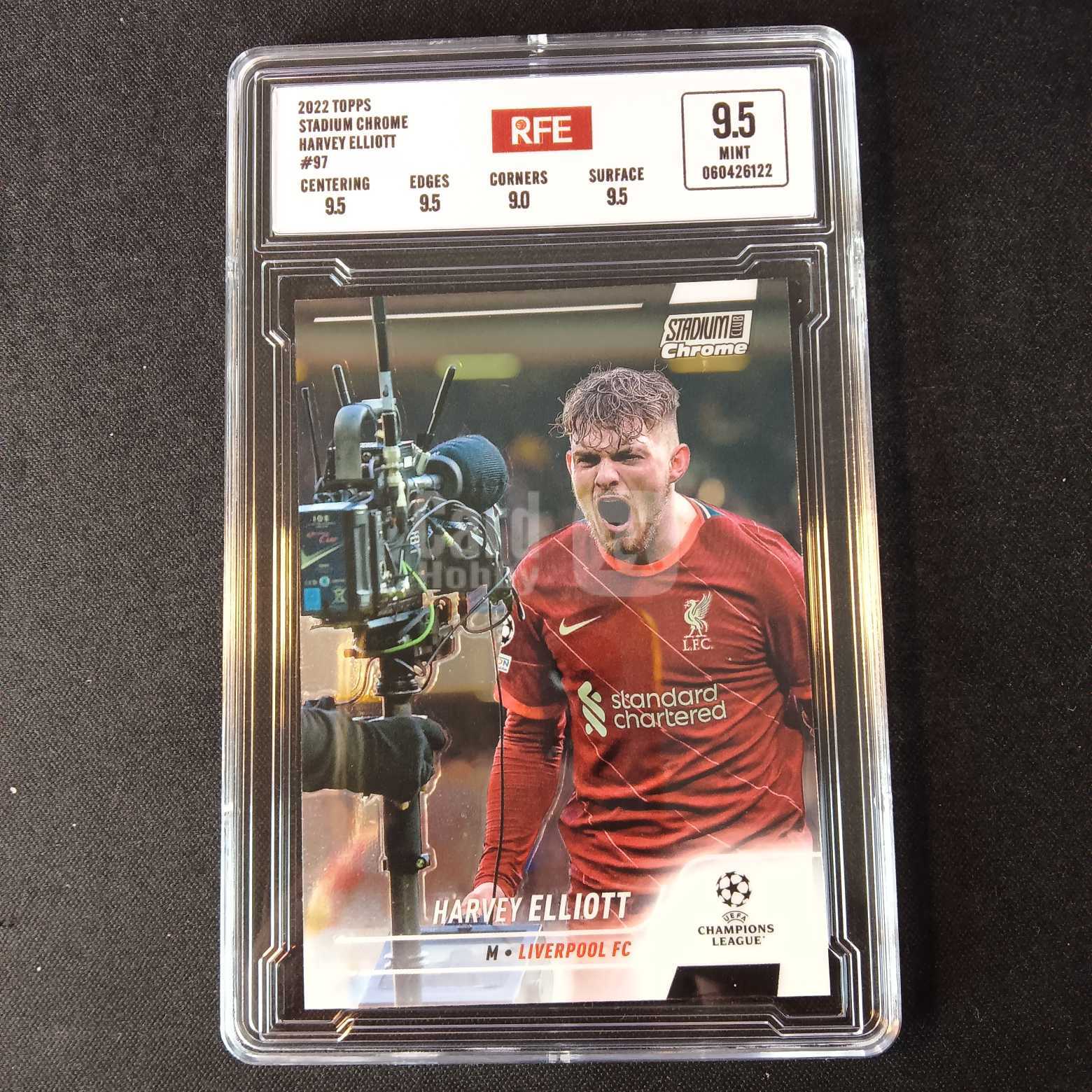 2022 Topps stadium chrome 埃利奥特 评级卡 利物浦 实卡精美稀有 品质保障 投资收藏必备 保值回购 详情见说明 【蓝色星球】
