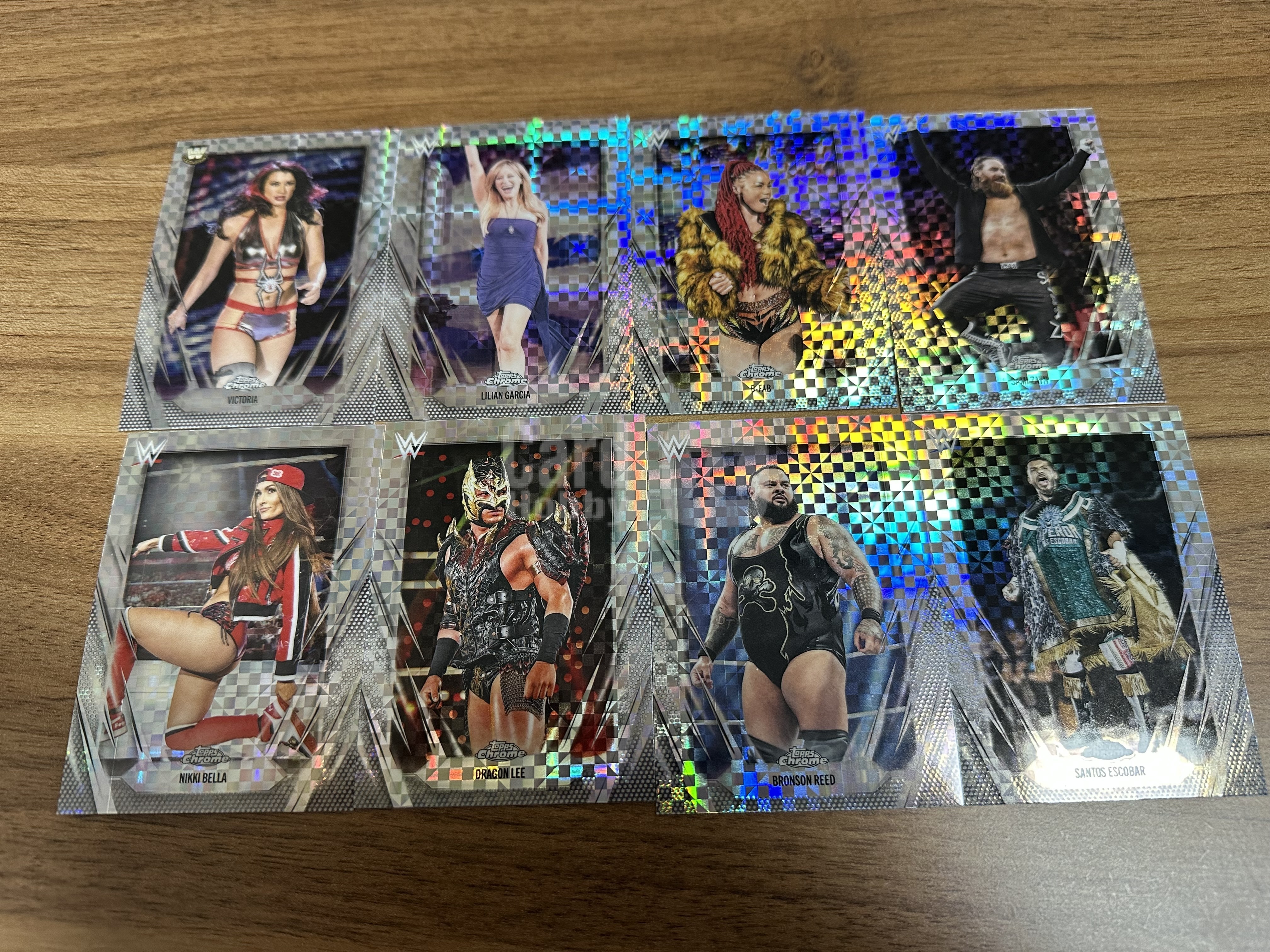 2026 Topps Chrome Nikki Bella VICTORIA DRAGON LEE 格子折 lot8