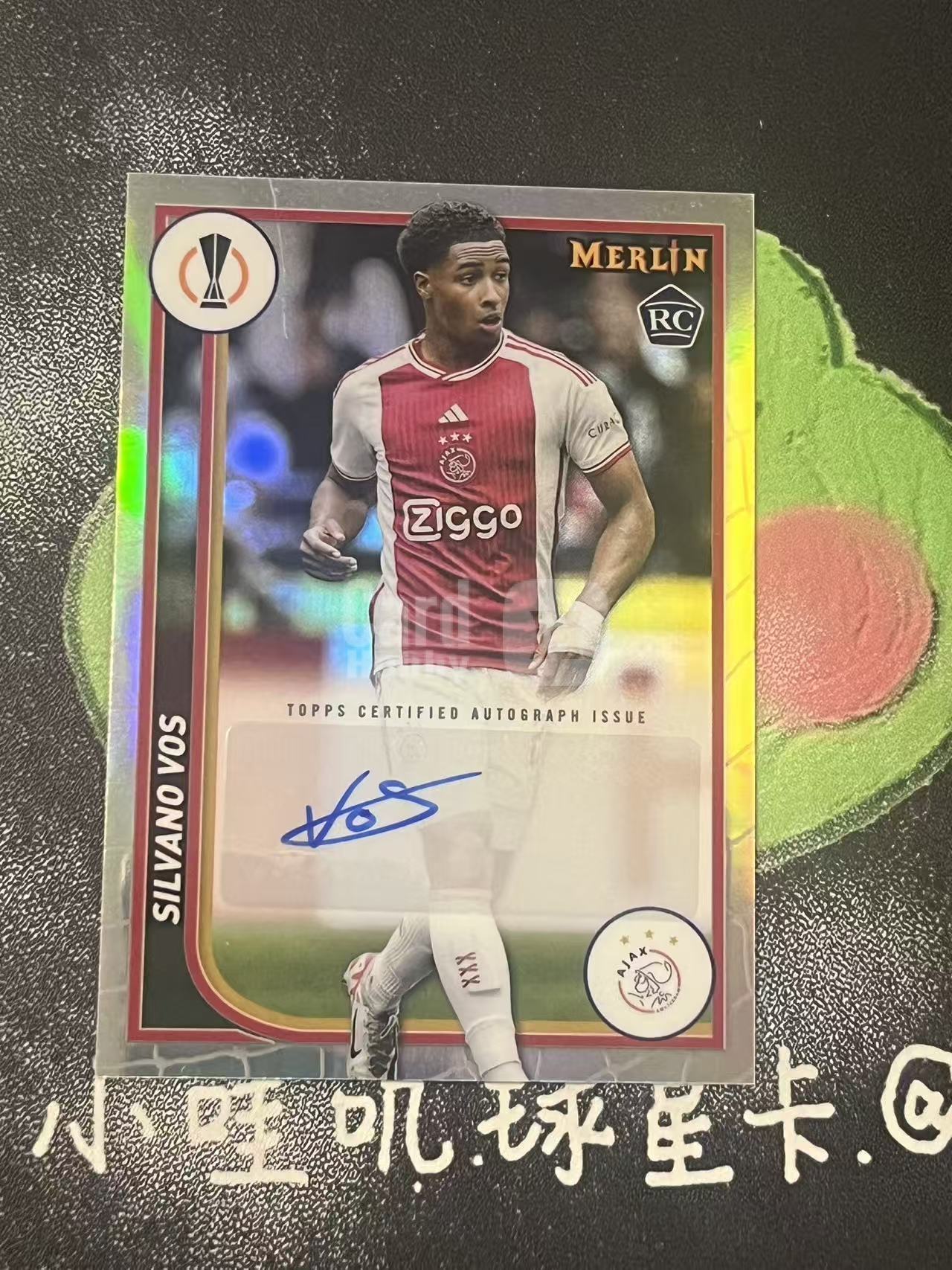 2024 Topps Merlin Silvano Vos 欧冠 阿贾克斯 西尔瓦诺 新秀 RC 银折 签字 微瑕如图【ZYP代拍】望灯