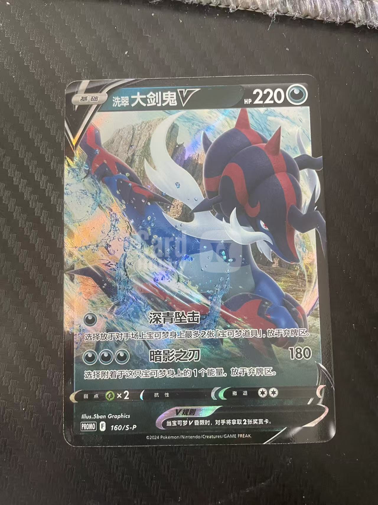 2024 Pokemon TCG 1 大剑鬼V chs 宝可梦 简中 木水拍卖 206