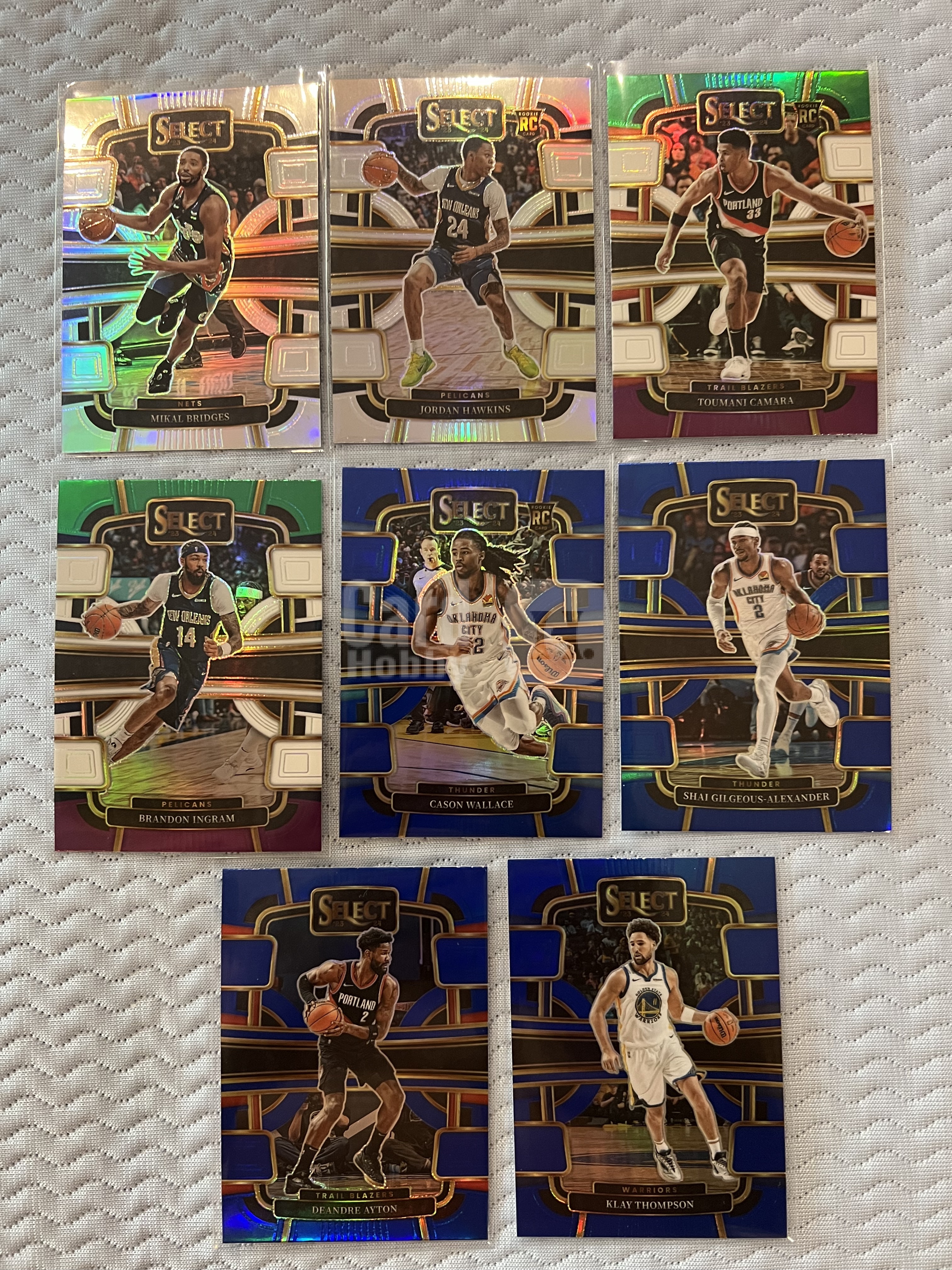 2023-24 Panini select 多人 8张 多版本 平行 折射卡 打包!!汤普森 亚历山大 含部分新秀卡!!按需购买!!凑套必备!!