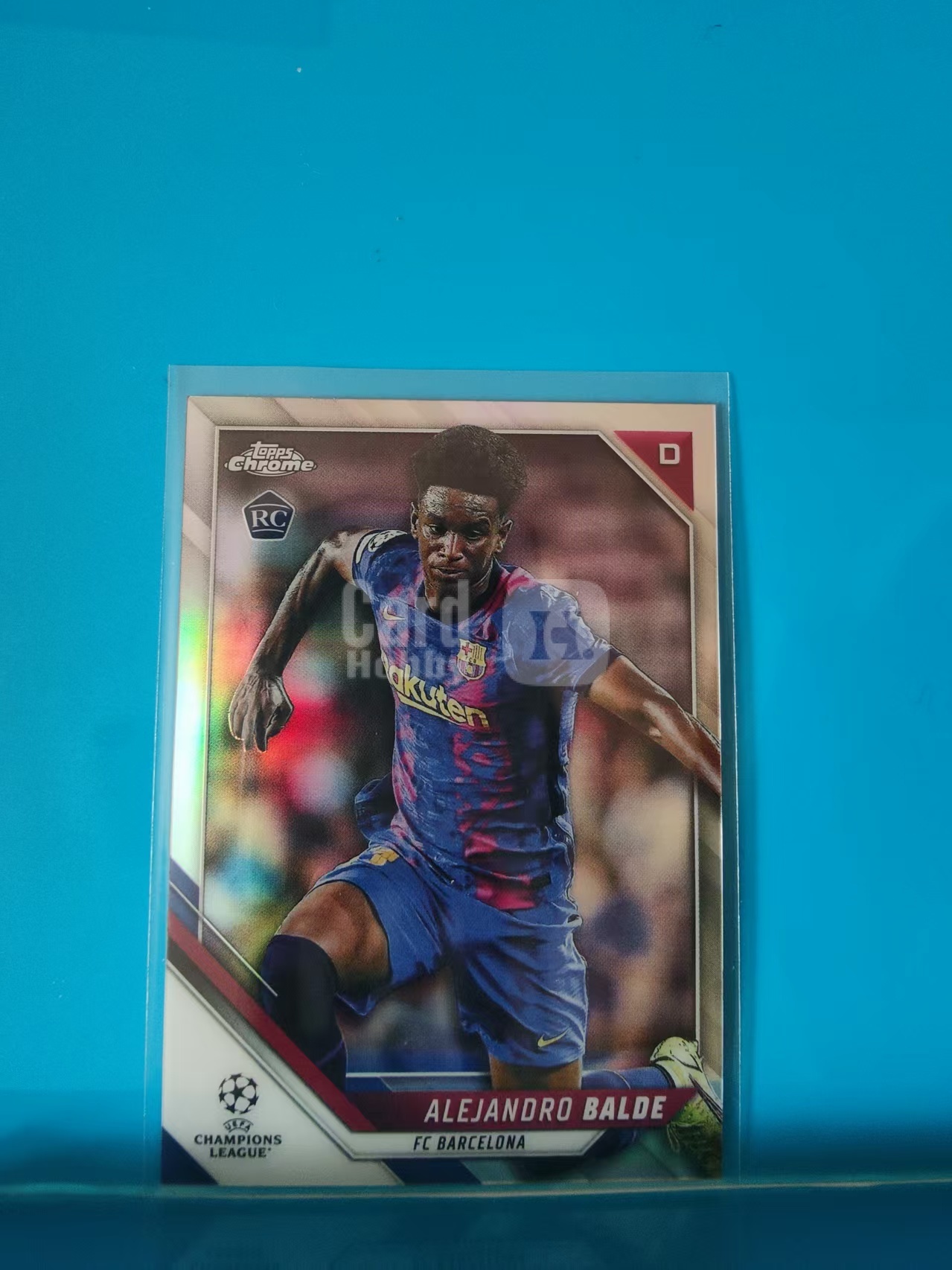 2022 Topps Chrome Alejandro Balde 亚历杭德罗 巴尔德 新秀RC  巴萨  银折 欧冠TC 卡品如图 X011E