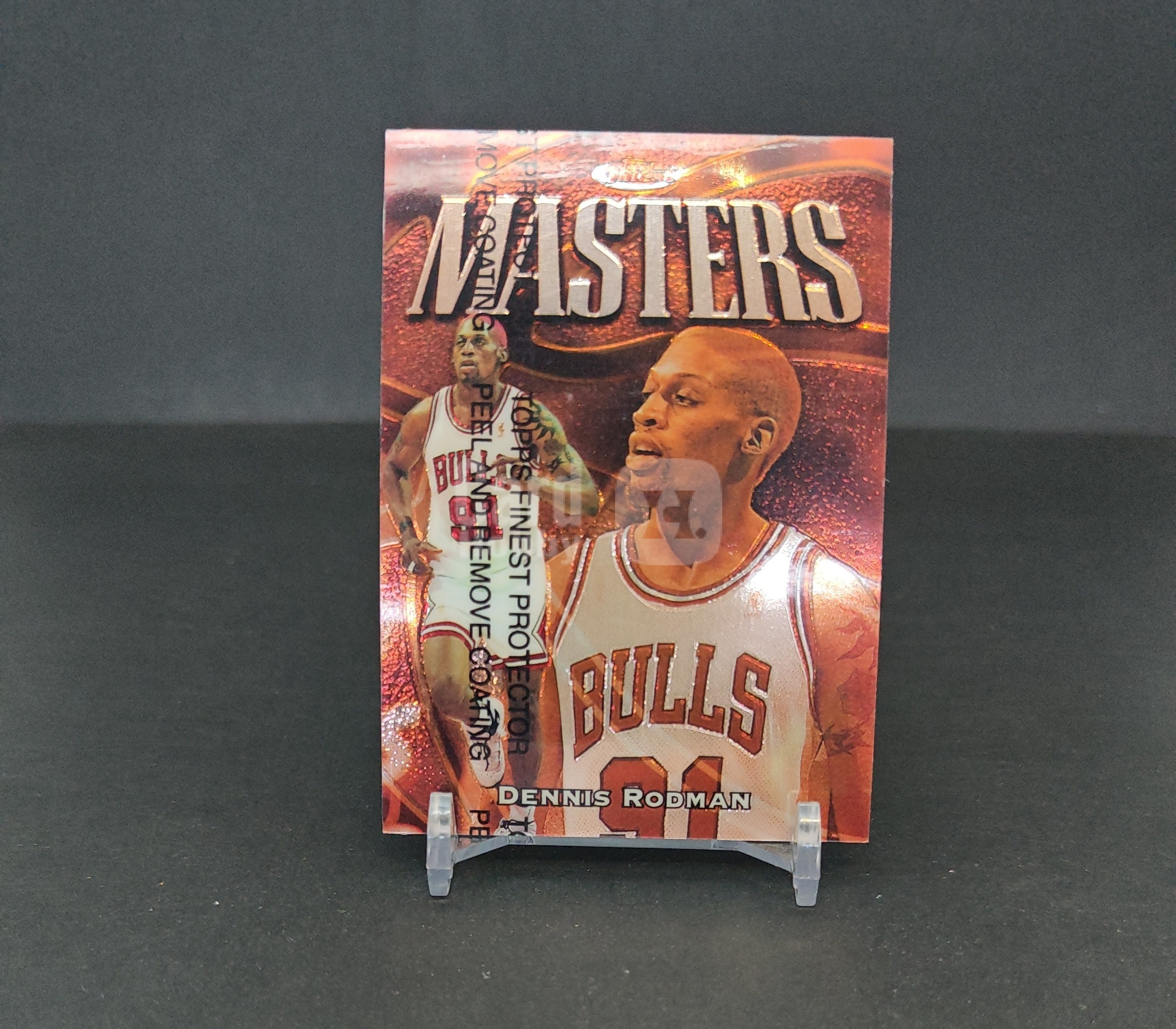 【DC拍卖】8.05 1997 Topps Finest Masters 丹尼斯・罗德曼 公牛 带原厂保护膜 经典老特卡 罗德曼球星卡