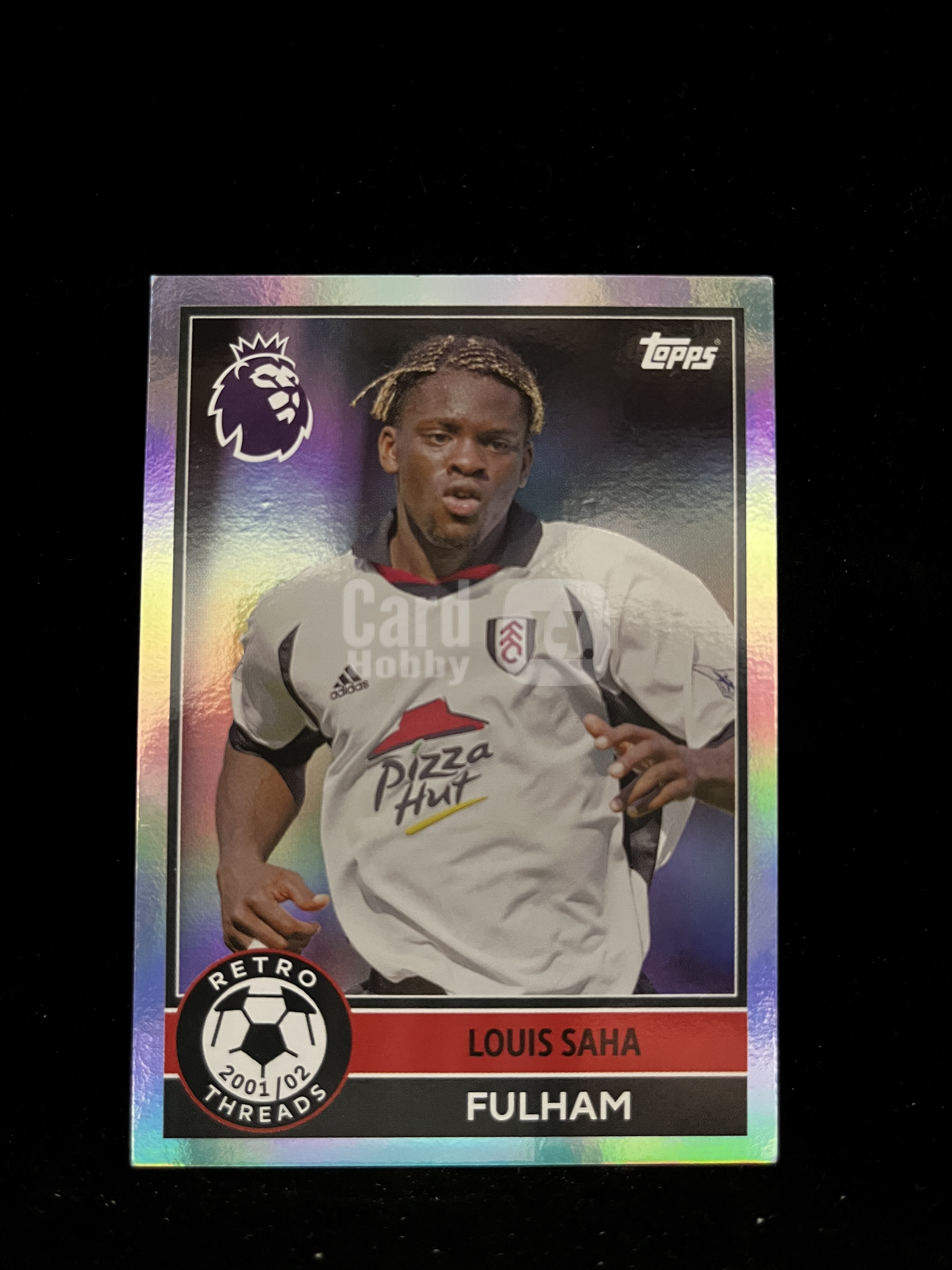 免费代拍 Topps Premier League Retro Threads 英超 路易·萨哈 Louis Saha 折射 卡品如图#C588