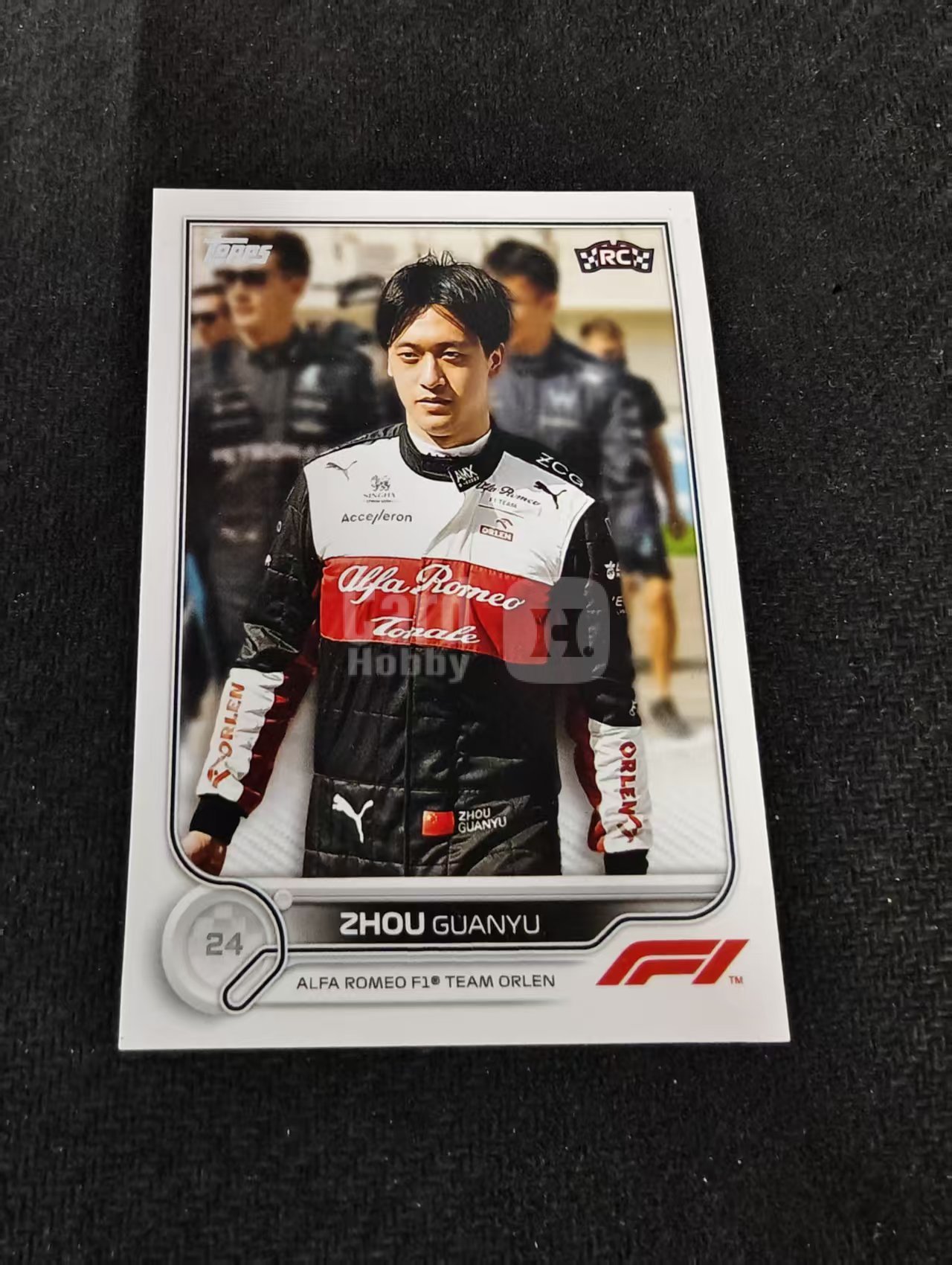 2022 Topps Chrome F1 Guanyu Zhou RC 周冠宇 新秀 阿尔法罗密欧 划痕 边角瑕疵 @68