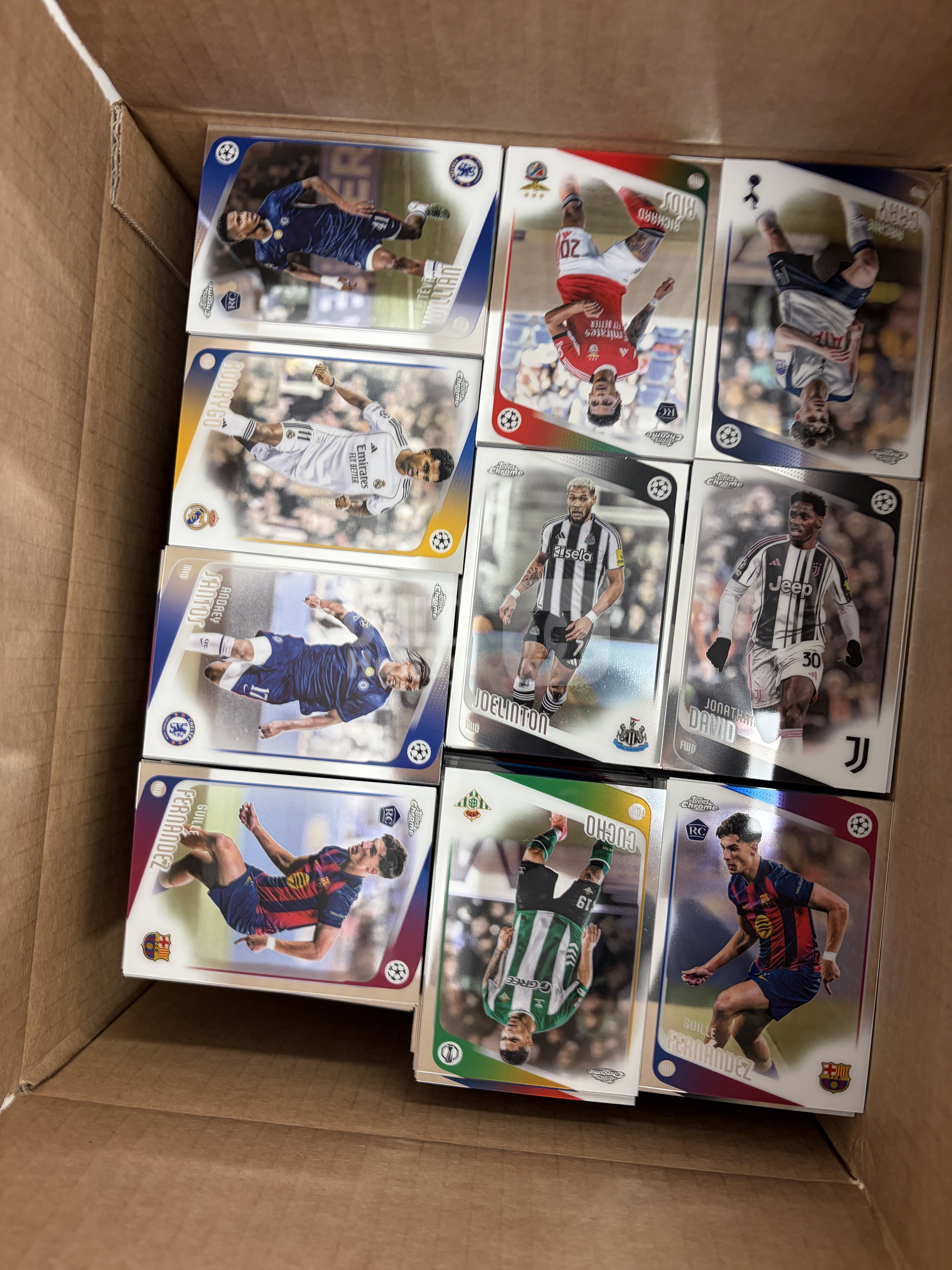 2025-26 Topps Chrome Base 欧战TC 2150张左右 整箱base打包 不保人物不保卡品 巴塞罗那皇家马德里等 随机出现好人base 可博金球回购 顺丰到付介意勿拍 #5