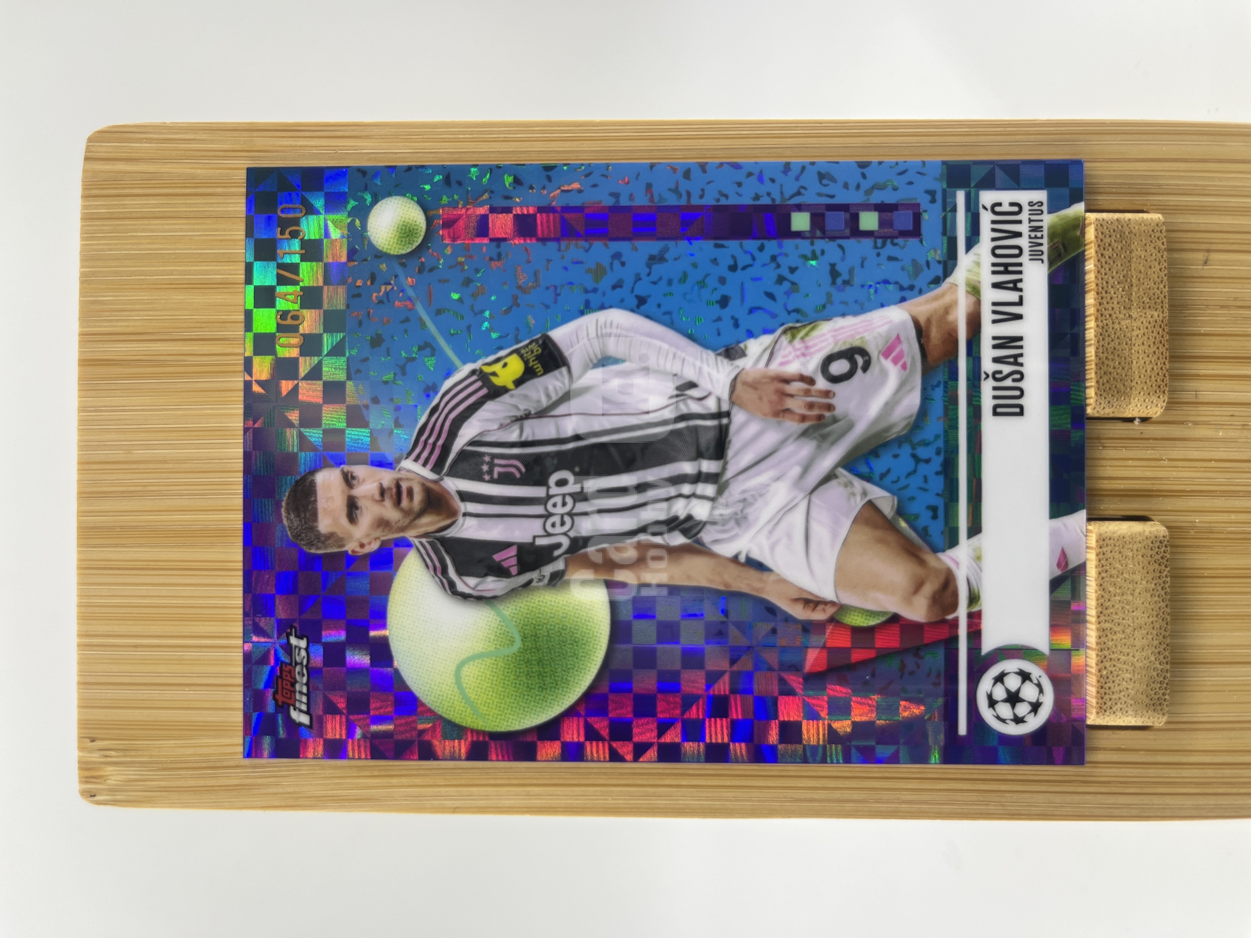 2026 Topps Finest Dusan Vlahovic 【#HULK】欧冠 Finest 塞尔维亚 杜尚 弗拉霍维奇 150编 蓝折 卡品如图【台风代拍】