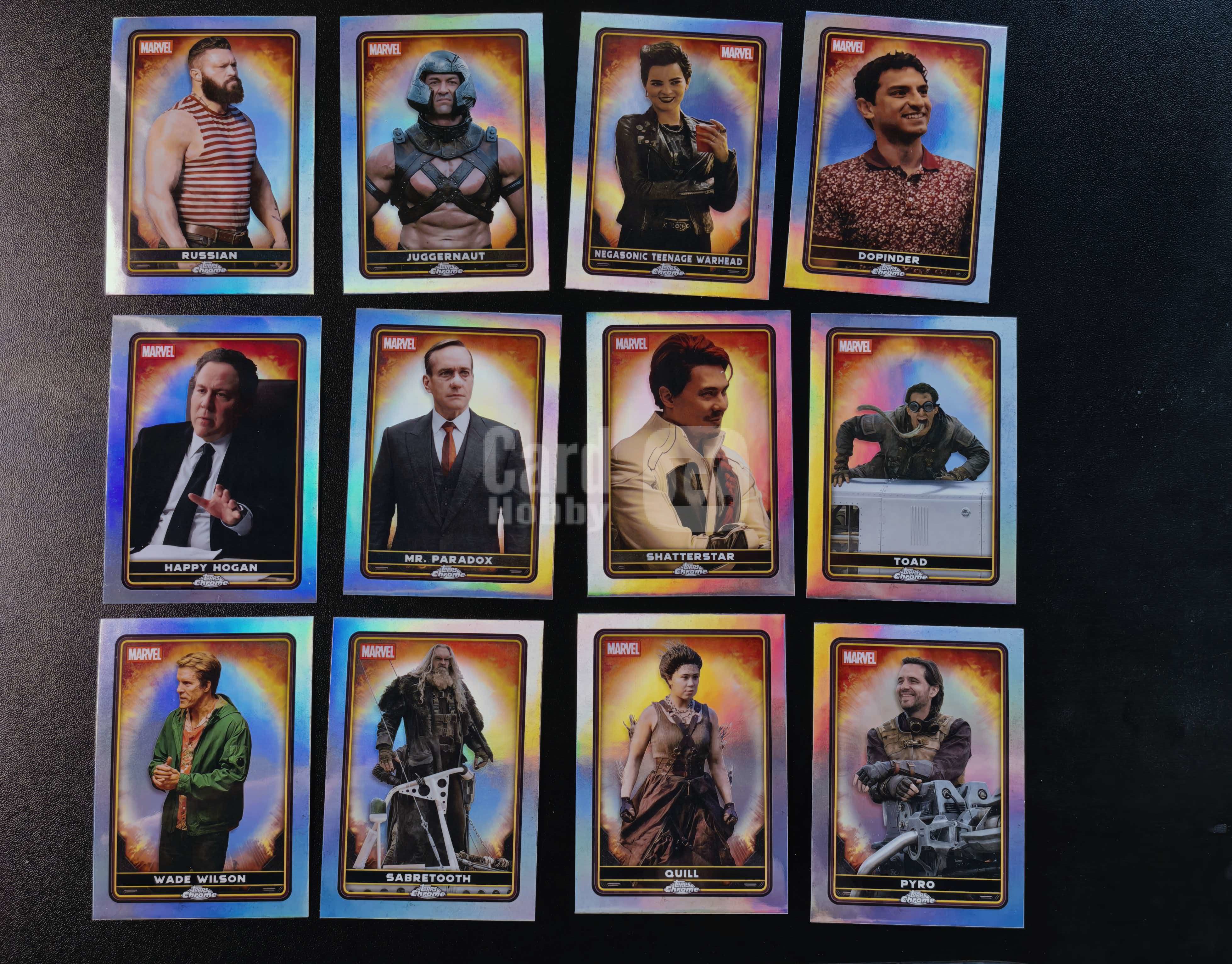 2025 Topps Chrome Marvel Deadpool 漫威 死侍与金刚狼 银折 12张打包出 卡品如图 拍前看描述 只合并当天 不累计