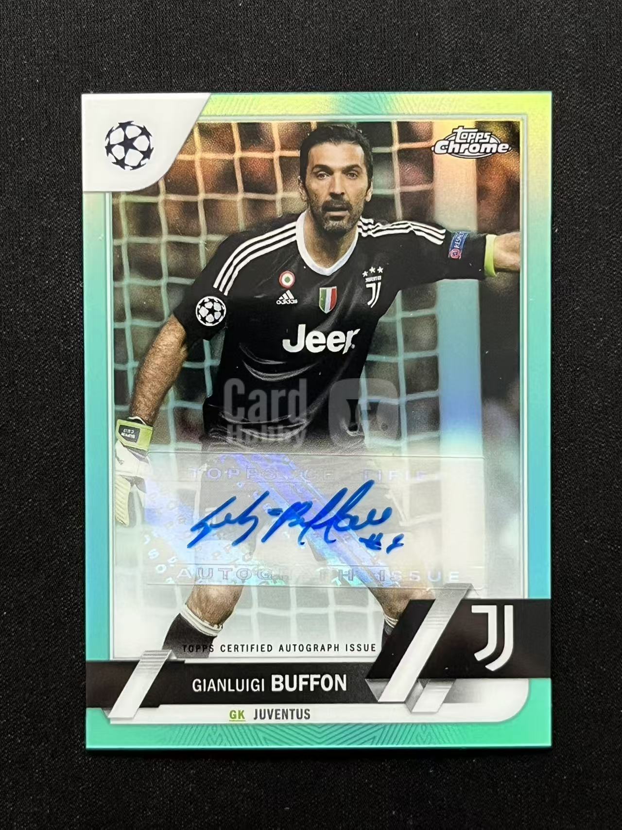 【长安代卖 截标预付80%】2022-23 Topps Chrome 欧冠 Gianluigi Buffon 尤文图斯 小将 布冯 青折 签字 ...