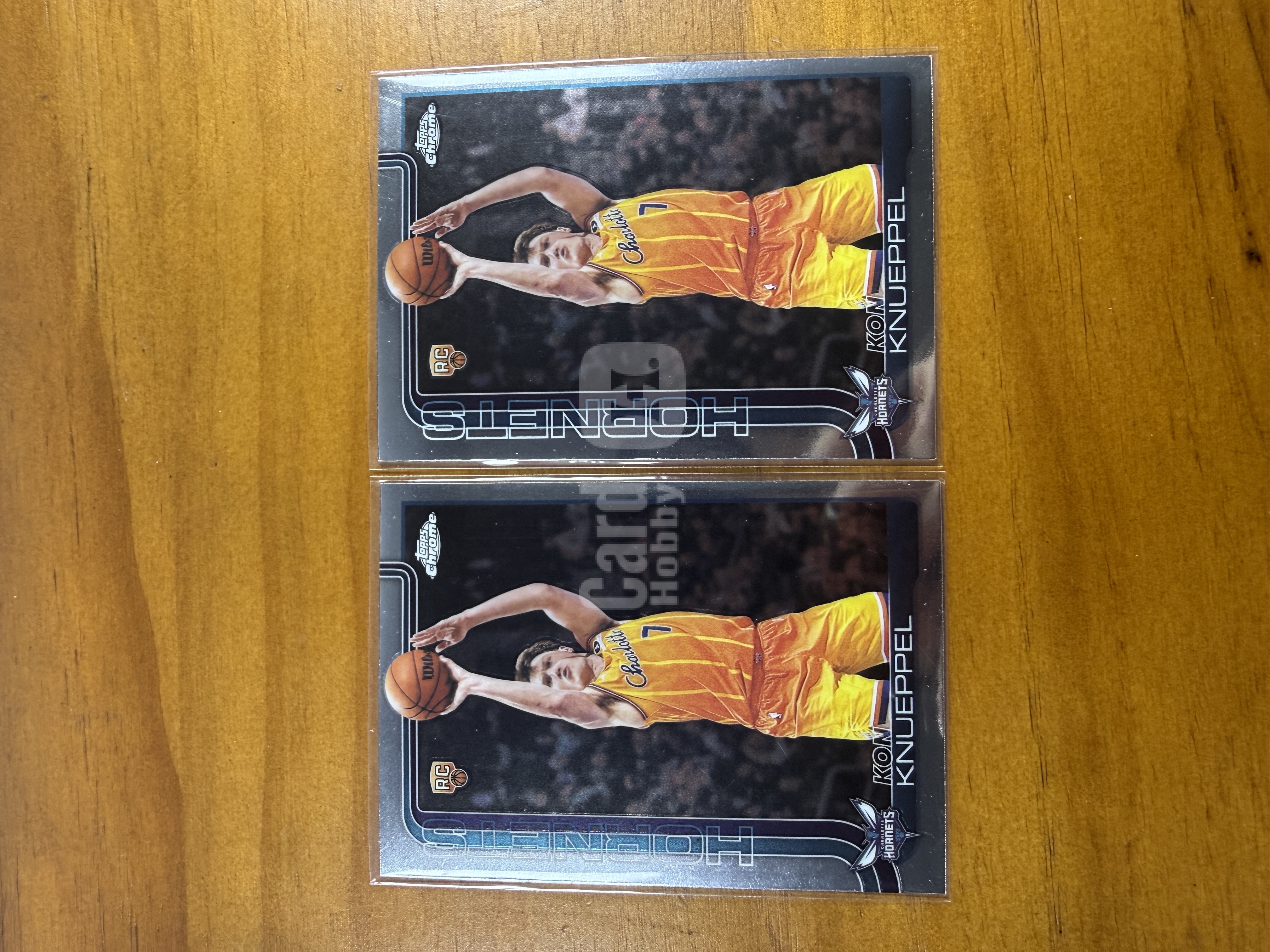 2025-26 Topps Chrome Kon Knueppel RC TC 黄蜂 新秀 克努佩尔 base 多卡打包 2张 收藏必备 (海绵)