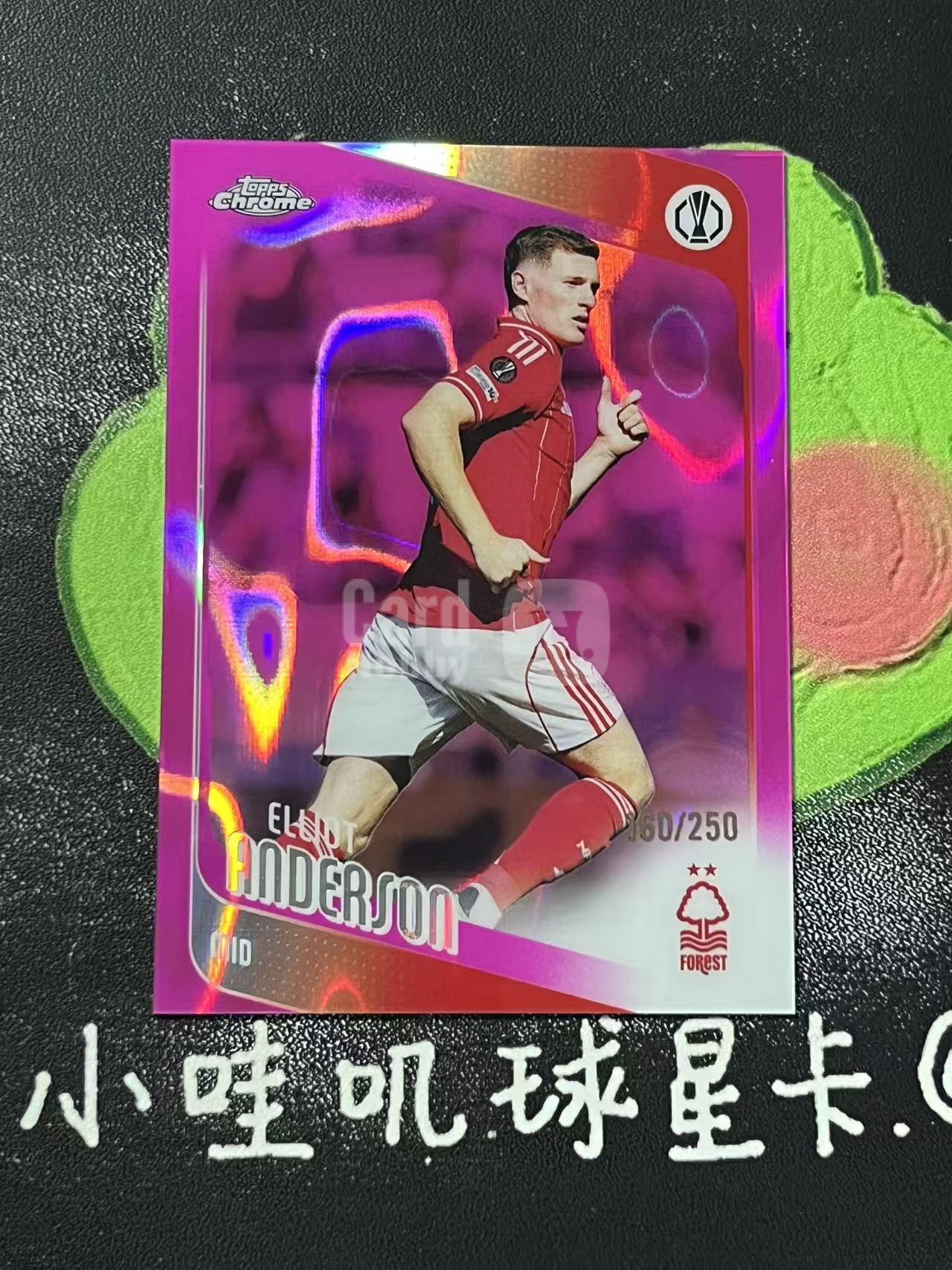 2026 Topps Chrome Elliot Anderson 欧冠 诺丁汉森林 埃利奥特 安德森 250编 英格兰 微瑕如图【ZYP代拍】羽羽