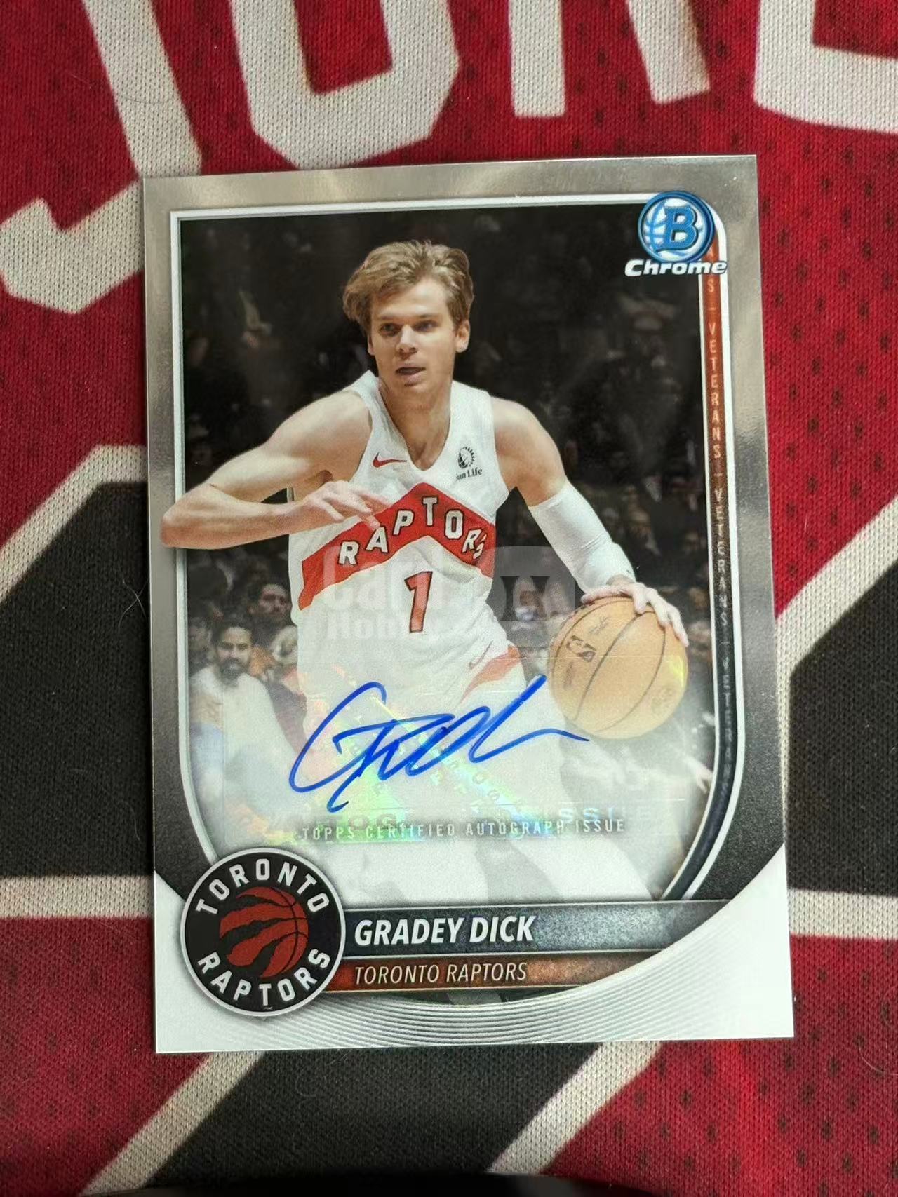 2025-26 TOPPS BOWMAN CHROME GRADEY DICK 老鹰 格雷迪迪克 签字卡 正base签 专收凑套必备【烂臭嘴拍卖】