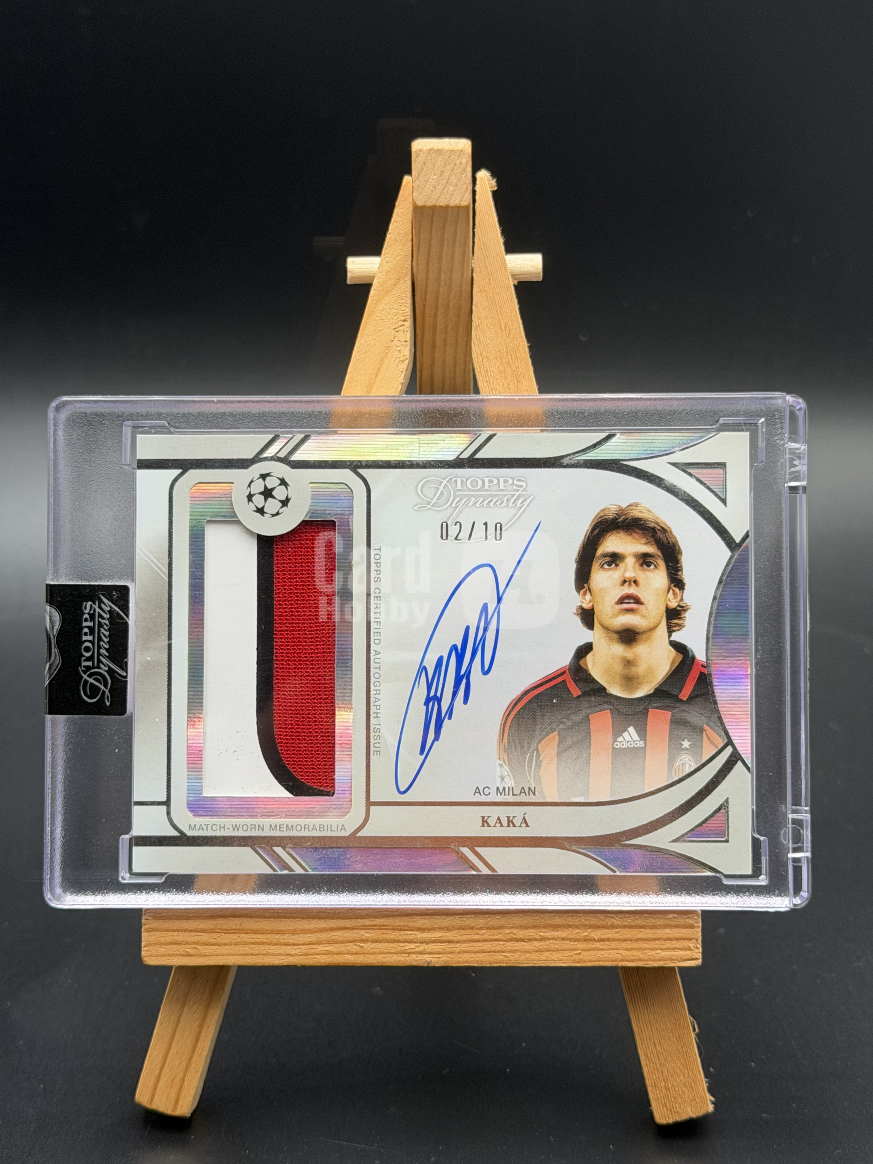 2024-25 Topps Dynasty Kaká 卡卡 王朝 2/10编 卡签 签字 物料签 三色patch 暴力切割 落场球衣 AC米兰 ...