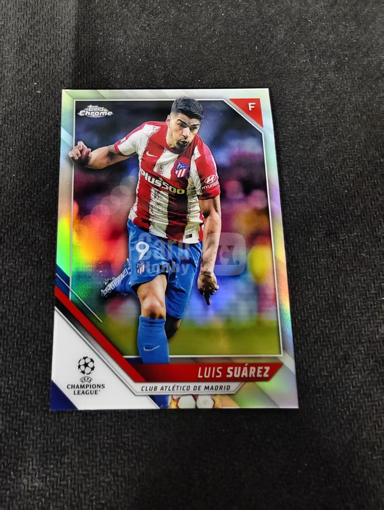 【可合并,不累计】2022 Topps Chrome Luis Suárez 苏亚雷斯 马竞 银折 欧冠 划痕 边角瑕疵 #108