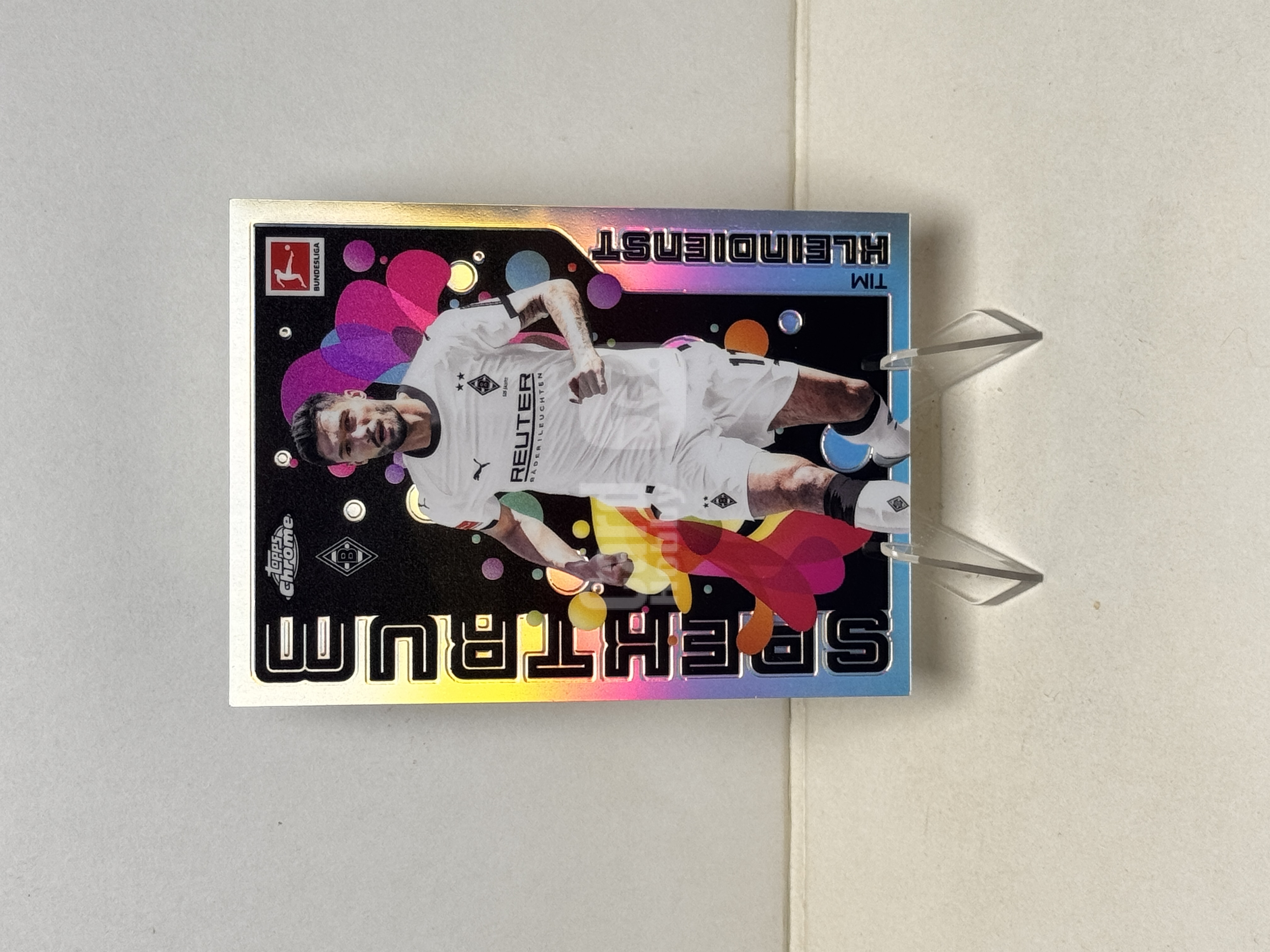 2026 Topps Chrome Tim Kleindienst 德甲TC 蒂姆 克莱因丁斯特 德国 门兴格拉德巴赫 Spektrum 黑光谱特卡 银折 折射 收藏必备 卡品如图【星爷代拍】Z1-6