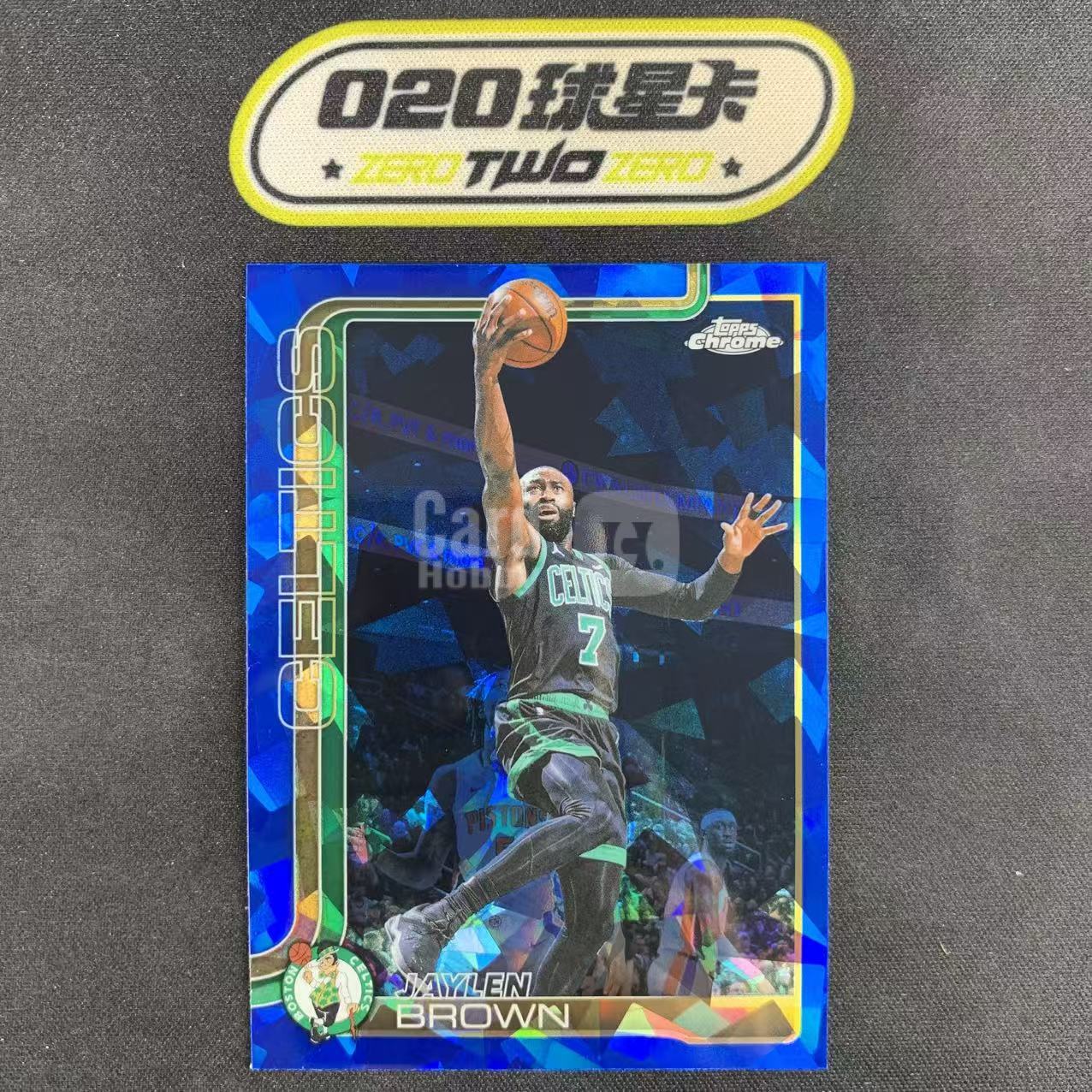 2025-26 Topps Chrome Update Jaylen Brown TCU 蓝宝石 杰伦 布朗 蓝碎冰折 凯尔特人 瑕疵如图 @LTM