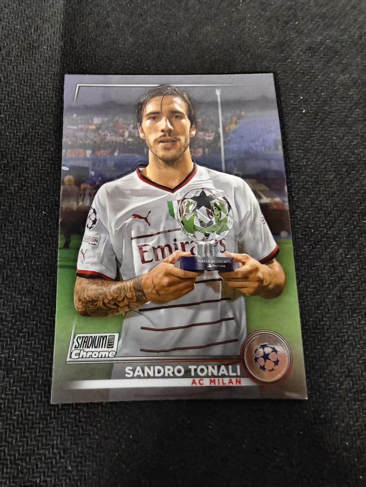 【可合并,不累计】2023 Topps Stadium Club Chrome Sandro Tonali AC米兰 托纳利 欧冠 竞技场 不保卡品 介意勿拍 #8