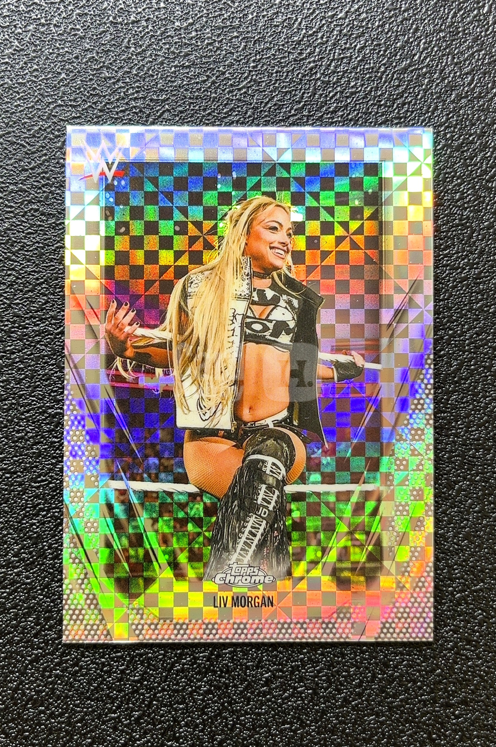 【岛屿拍卖】2026 Topps Chrome Liv Morgan 丽芙·摩根 银棋盘折 折射 卡品如图 高价值 #17 0024#20