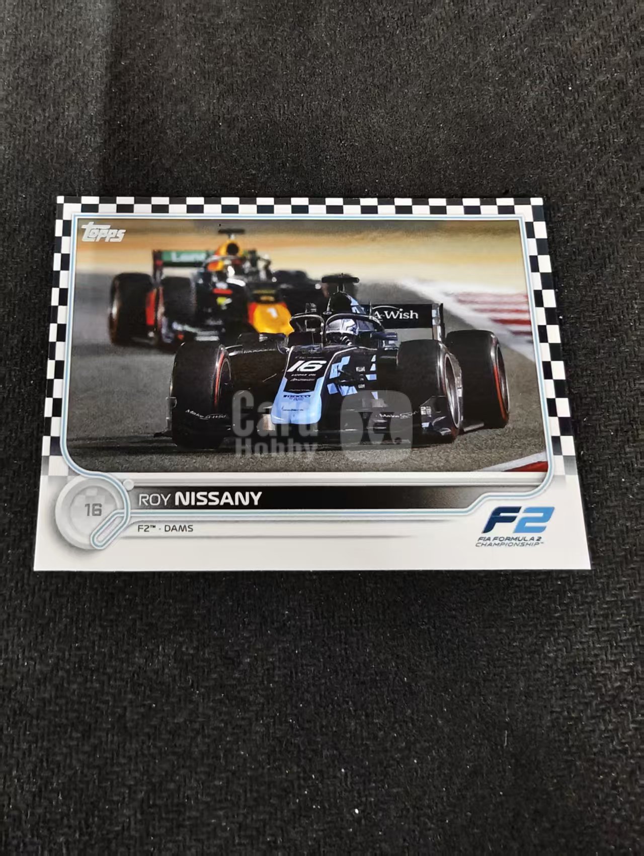 2022 Topps Chrome F1 Roy Nissany 罗伊 尼萨尼 F2 黑白棋盘 划痕 边角瑕疵@143