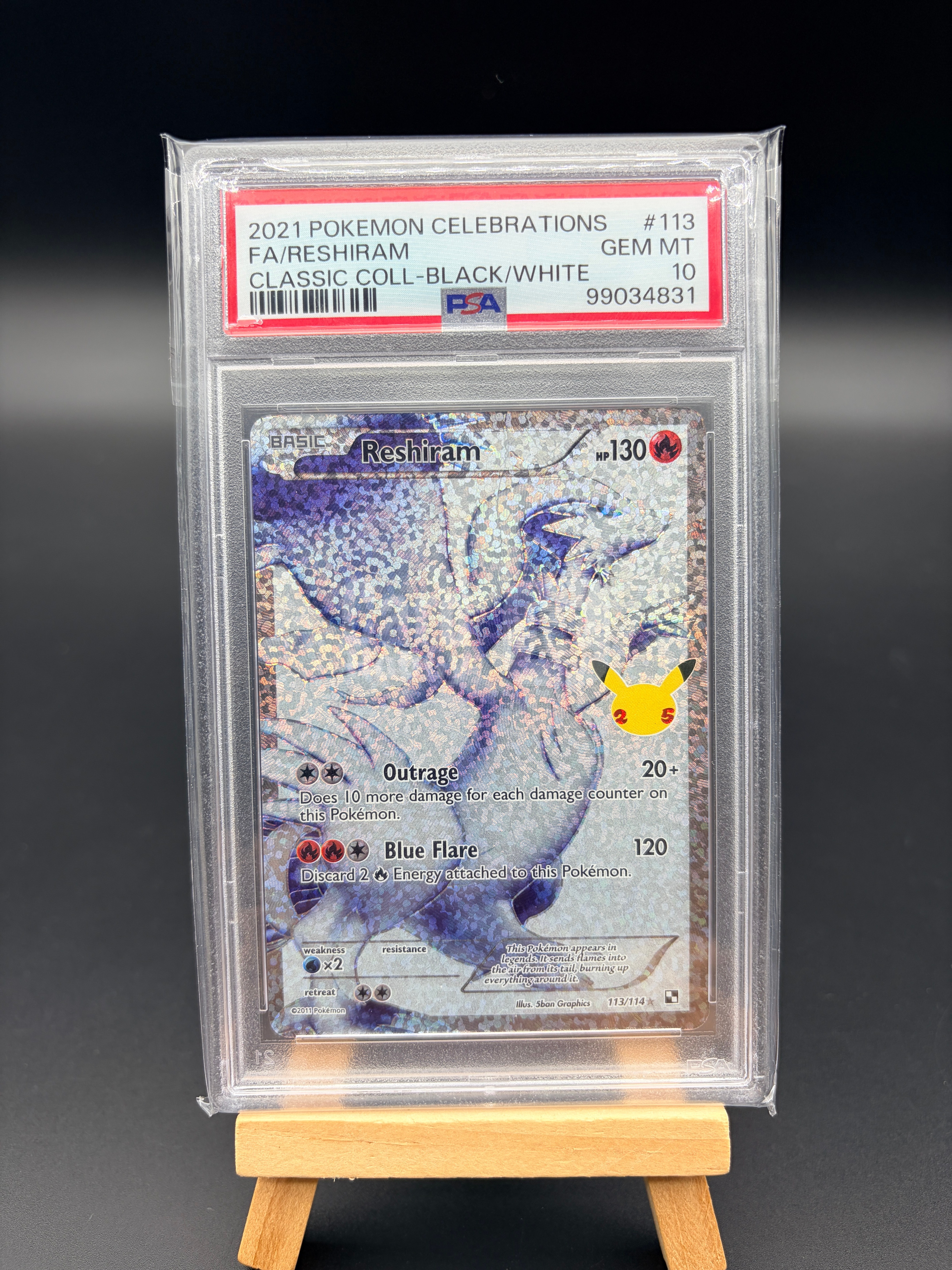 2025 Pokemon TCG 宝可梦 英文 美版 白龙 25周年纪念 PSA10分 评级卡 高罕 闪卡 稀有 收藏投资必备 卡品如图 默认流通品 李白