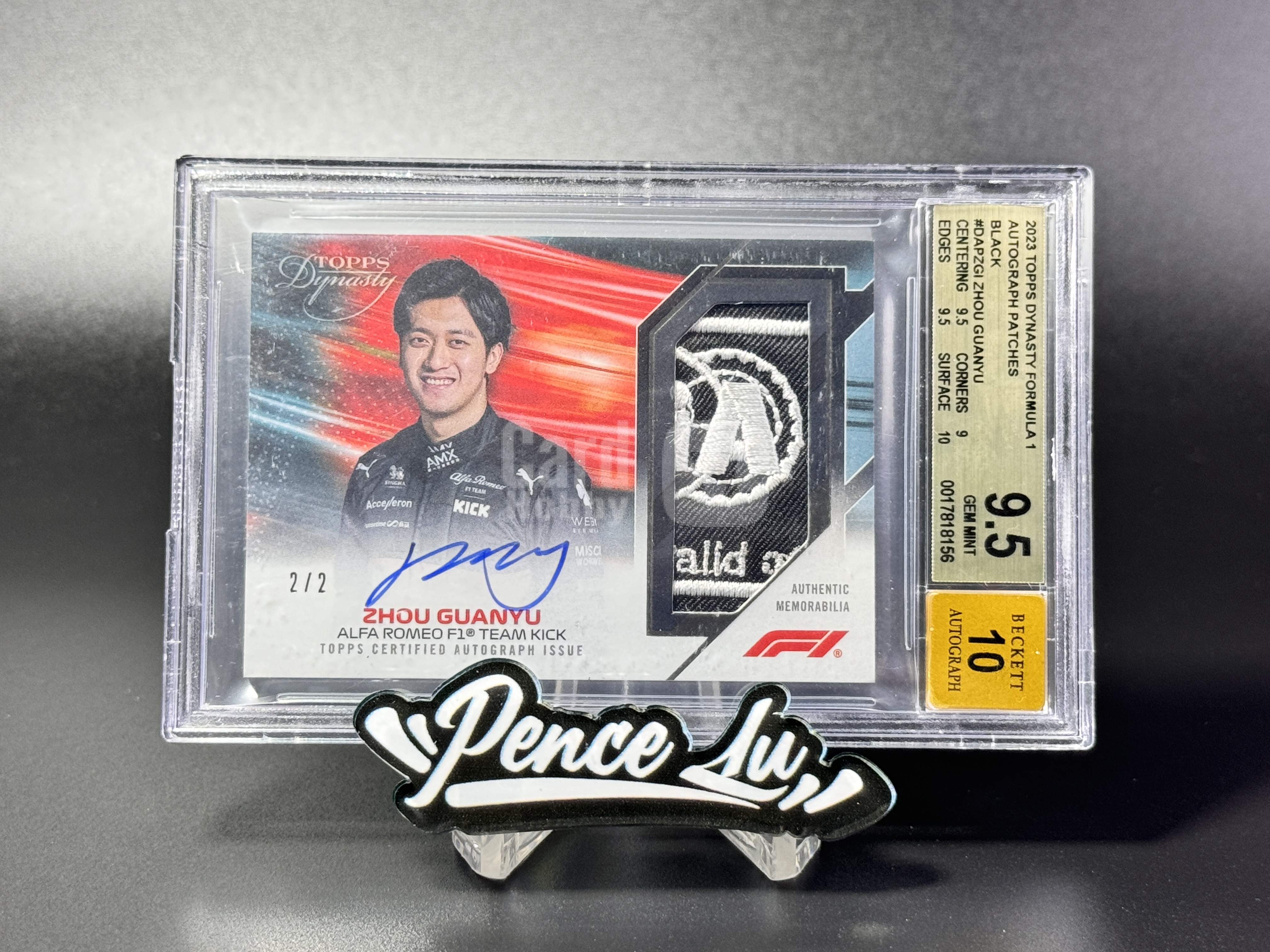 【喷子拍卖】2023 topps dynasty F1 Zhou Guanyu 王朝 阿尔法罗密欧车队 中国骄傲 周冠宇 2编 尾编 ...